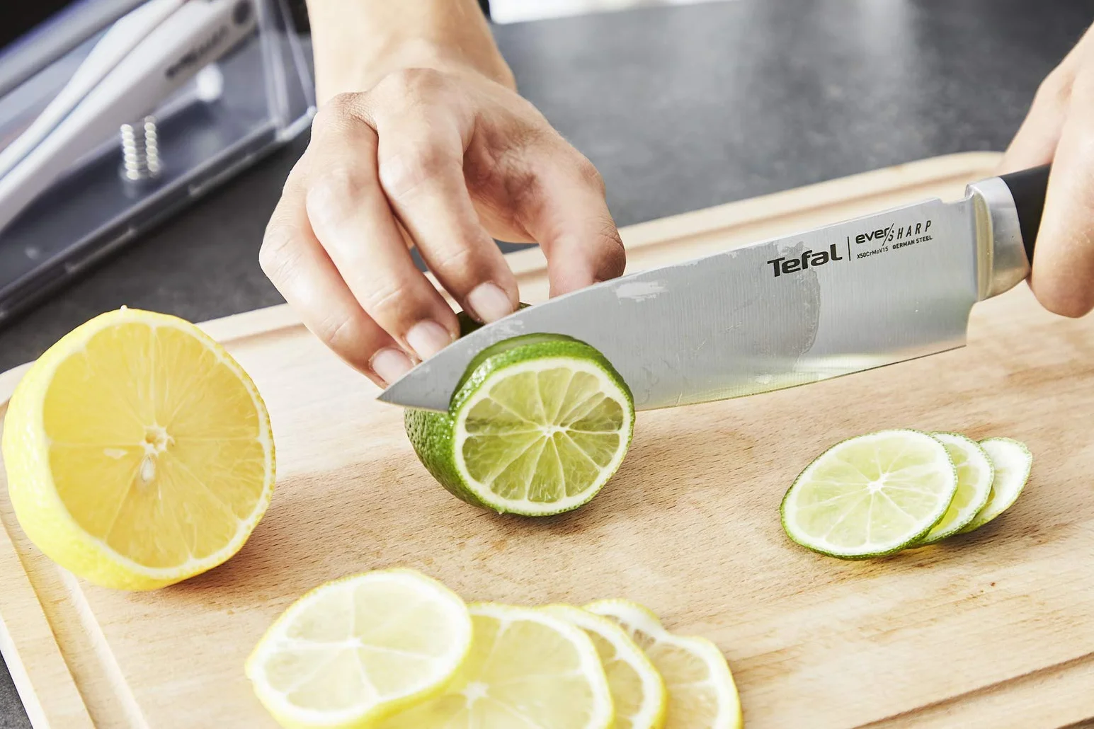 TEFAL Ever Sharp Nóż kuchenny uniwersalny 16,5 cm z technologią ostrzenia