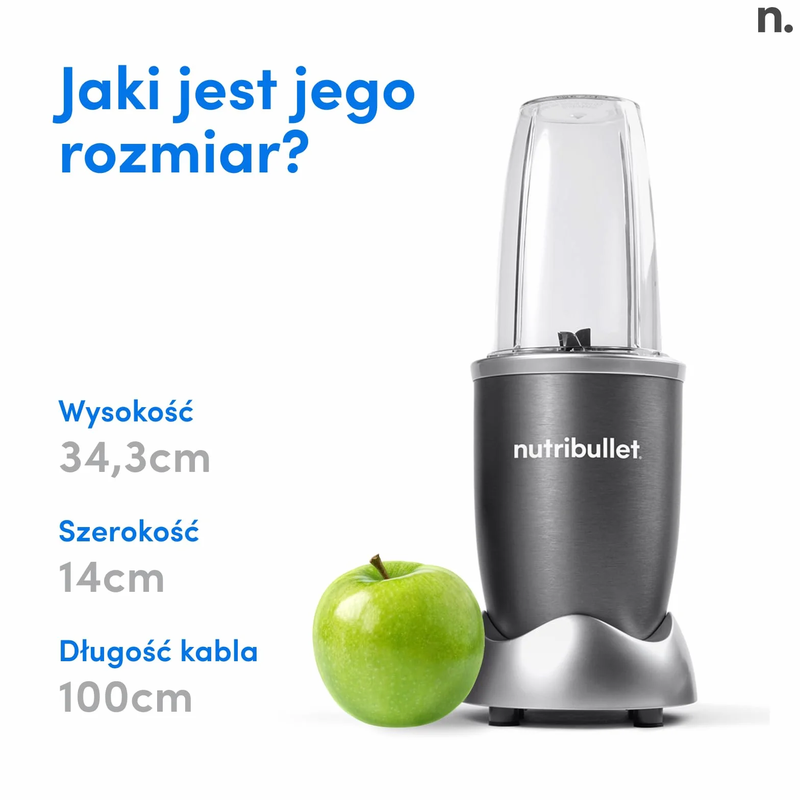 Original 600 Blender Kielichowy, Szary, 700 ml