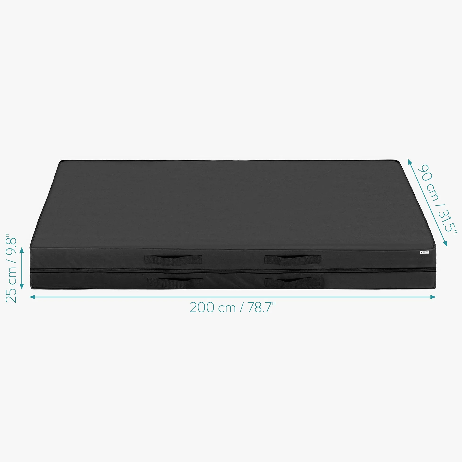 Navaris Pokrowiec ochronny na materac 90 x 200 x 25 cm torba do przechowywania
