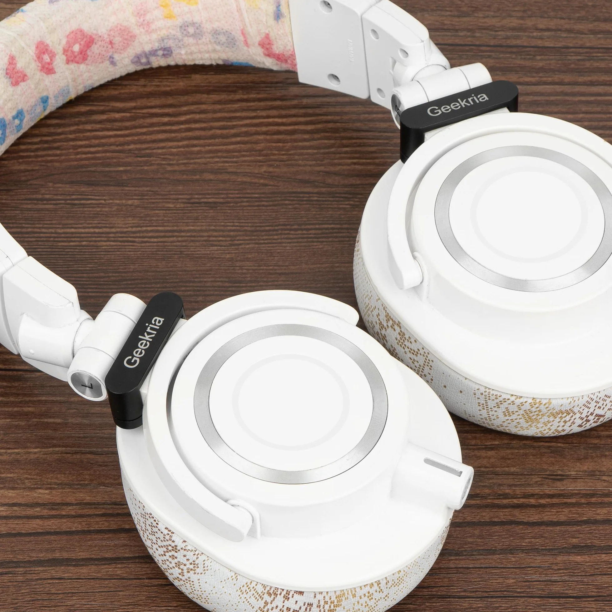 Geekria 1 para metalowych opasek na głowę do mocowania zawiasów kompatybilny z Audio-Technica ATH-M50x, M50xBT, M50xGM, M50xBB, M50xPB, M50xWH zamienniki słuchawek, części naprawcze zestawu