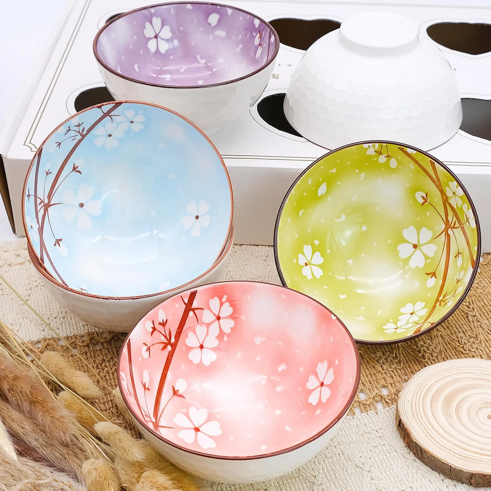 6 miseczek do musli z porcelany, miseczki deserowe, porcelanowe miseczki dla dzieci i dorosłych, porcelanowe małe miski 300 ml, na zupę, sałatkę, deser, przekąski