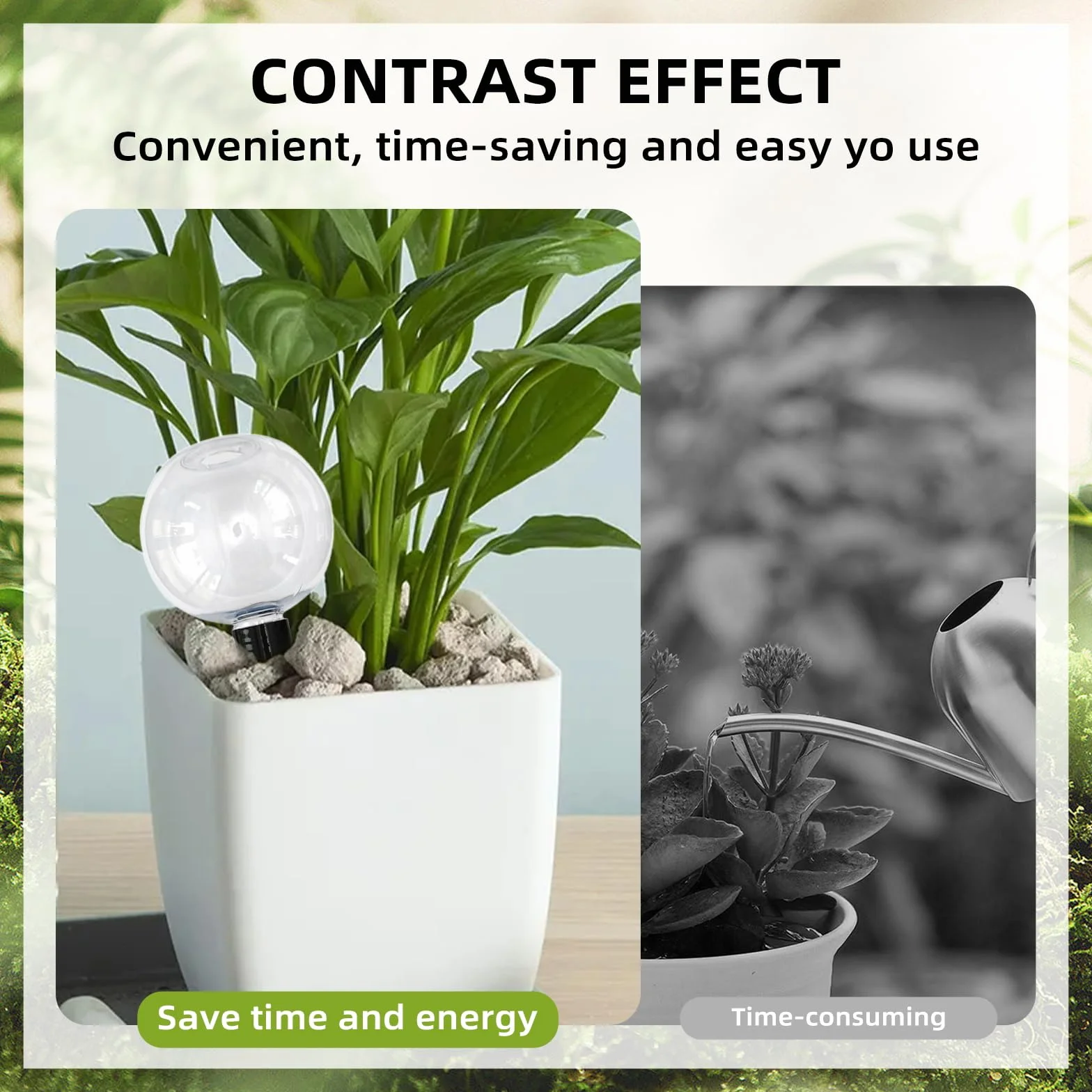 4 kule nawadniające, 500 ml, automatyczne kule nawadniające do roślin, przezroczyste żarówki nawadniające, kule wodne do roślin, do pokoju, na balkon i rośliny ogrodowe
