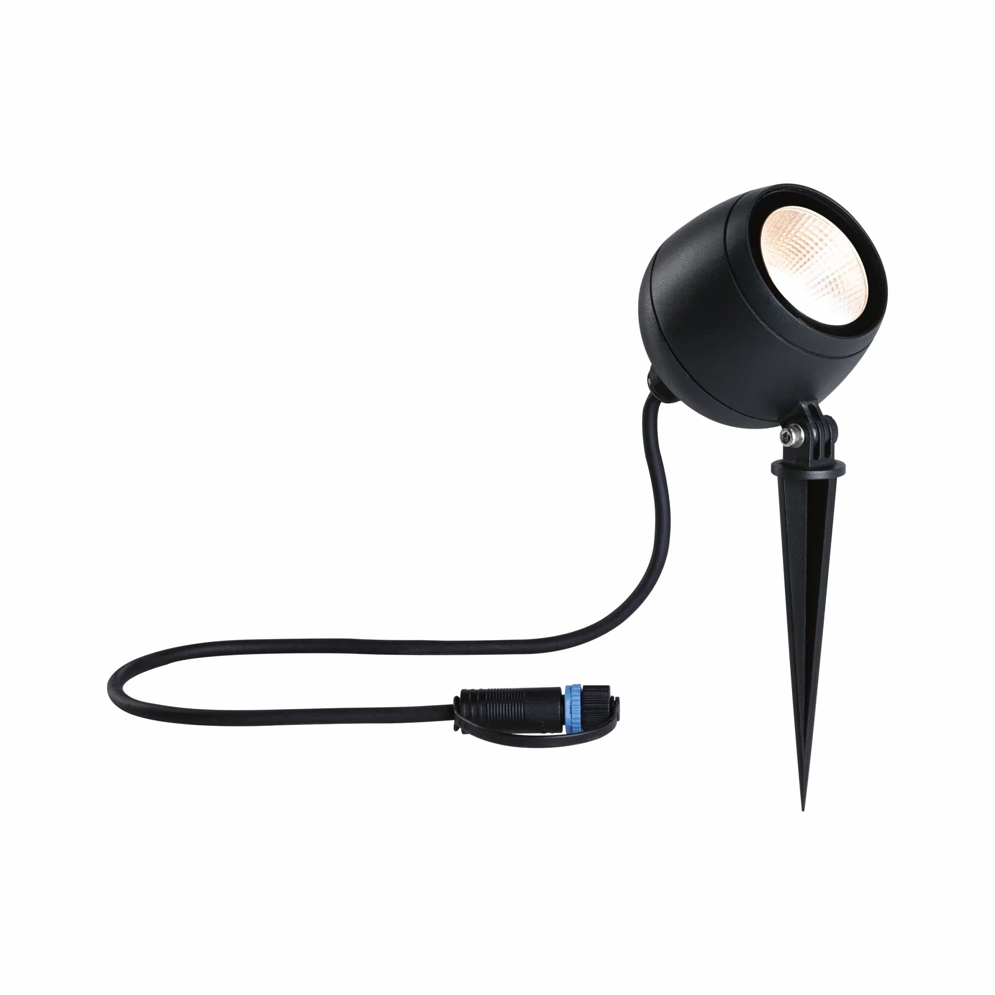 Paulmann 94775 Plug & Shine LED reflektor ogrodowy Kikolo IP65 7,2W 460lm możliwość ściemniania 261mm antracyt tw.szt./alu. 3000K oprawa zewnętrzna