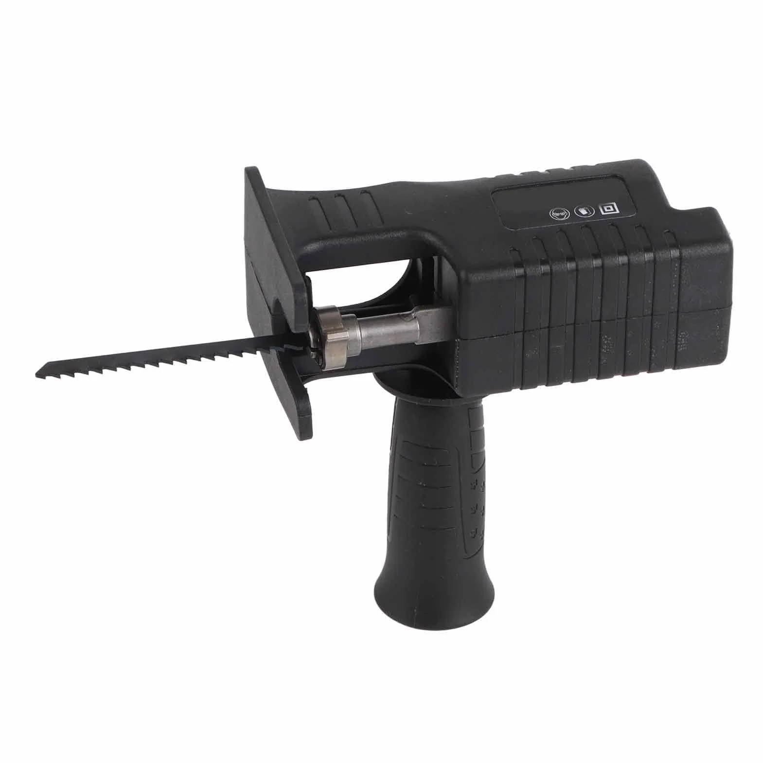 Adapter do wiertarki elektrycznej do piły szablastej, przenośna piła ręczna z 3 piłami do cięcia krzywej drewna (czarna)