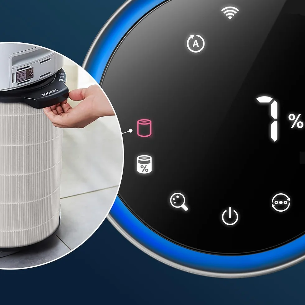 Philips Oryginalny filtr wymienny do oczyszczacza powietrza serii 3000i, AC3033, AC3036, AC3039, AC3055, AC3058, AC3059, NanoProtect HEPA + węgiel aktywny, żywotność do 36 miesięcy (FY3430/30)
