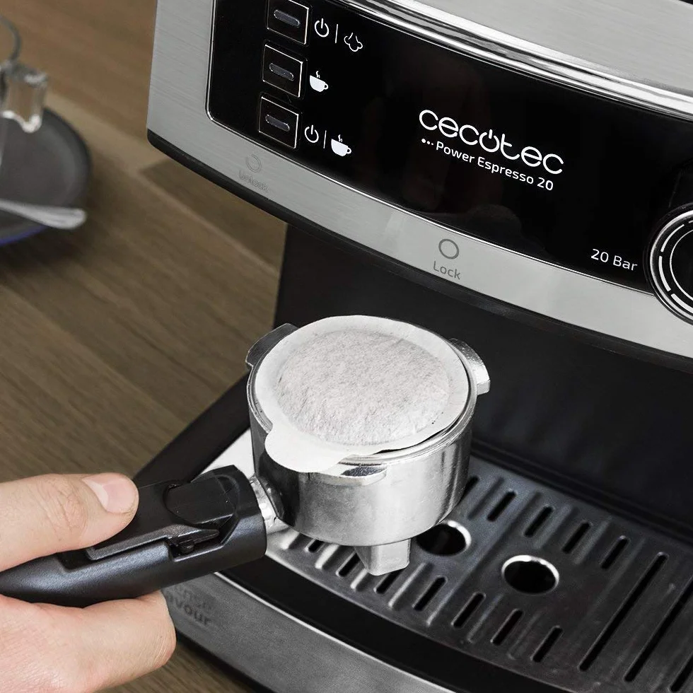 Cecotec Espresso 20 Ekspres do Kawy, Srebrny