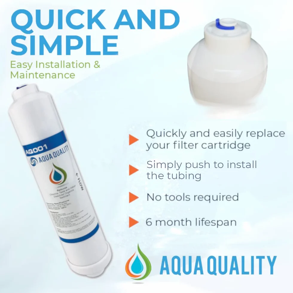 Aqua Quality Inline filtry do wody do lodówki kompatybilne z Samsung GE Daewoo LG Beko Bosch Hotpoint, ciesz się wspaniałą wodą smakową za ułamek ceny oryginałów