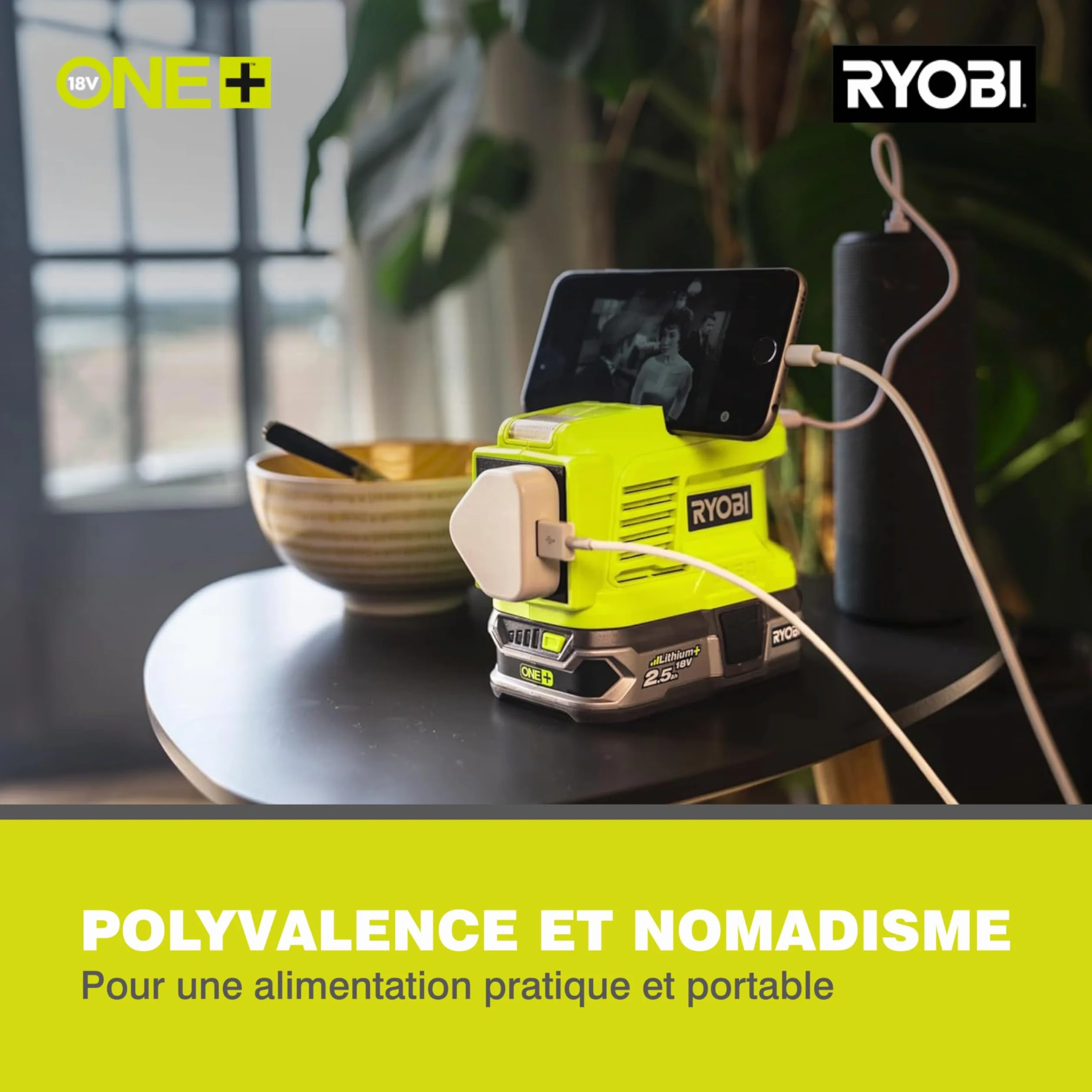 Ryobi - Mini Wielofunkcyjne Narzędzie 4V - 5000-25 000 Obr Na Min - Wymiana Akcesoriów Bez Użycia Narzędzi - Kabel Usb C - Dostarczany Z 15 Akcesoriami - Rrt4-120Ga15