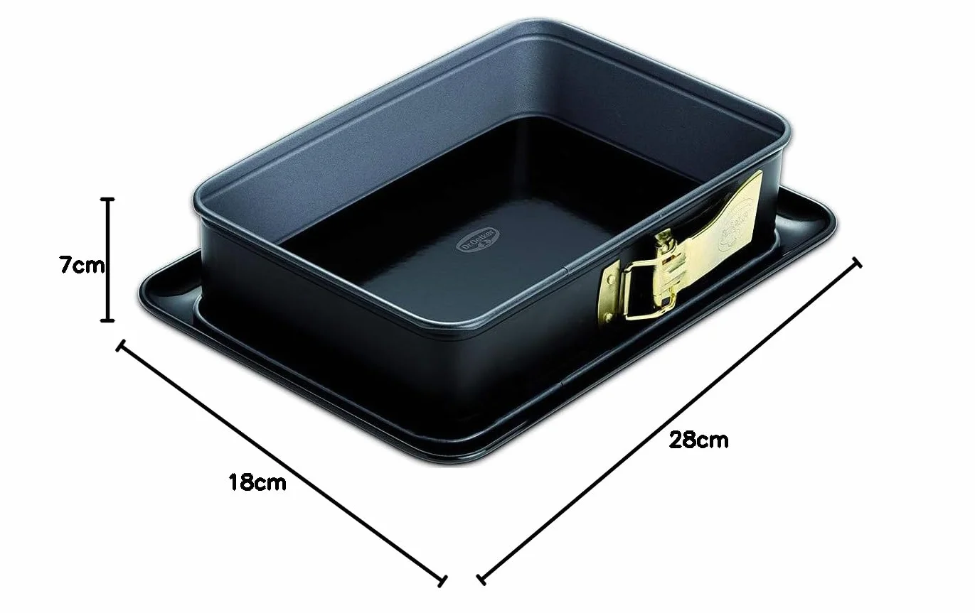 Dr. Oetker Prostokątna forma do wyciskania z emaliowanym dnem 28 x 18 cm, seria Back-Idee