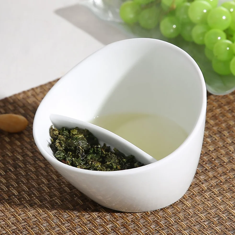 Tilted Smart Tea Infuser Cup Półautomatyczny Ceramiczny Lazy Cup Set