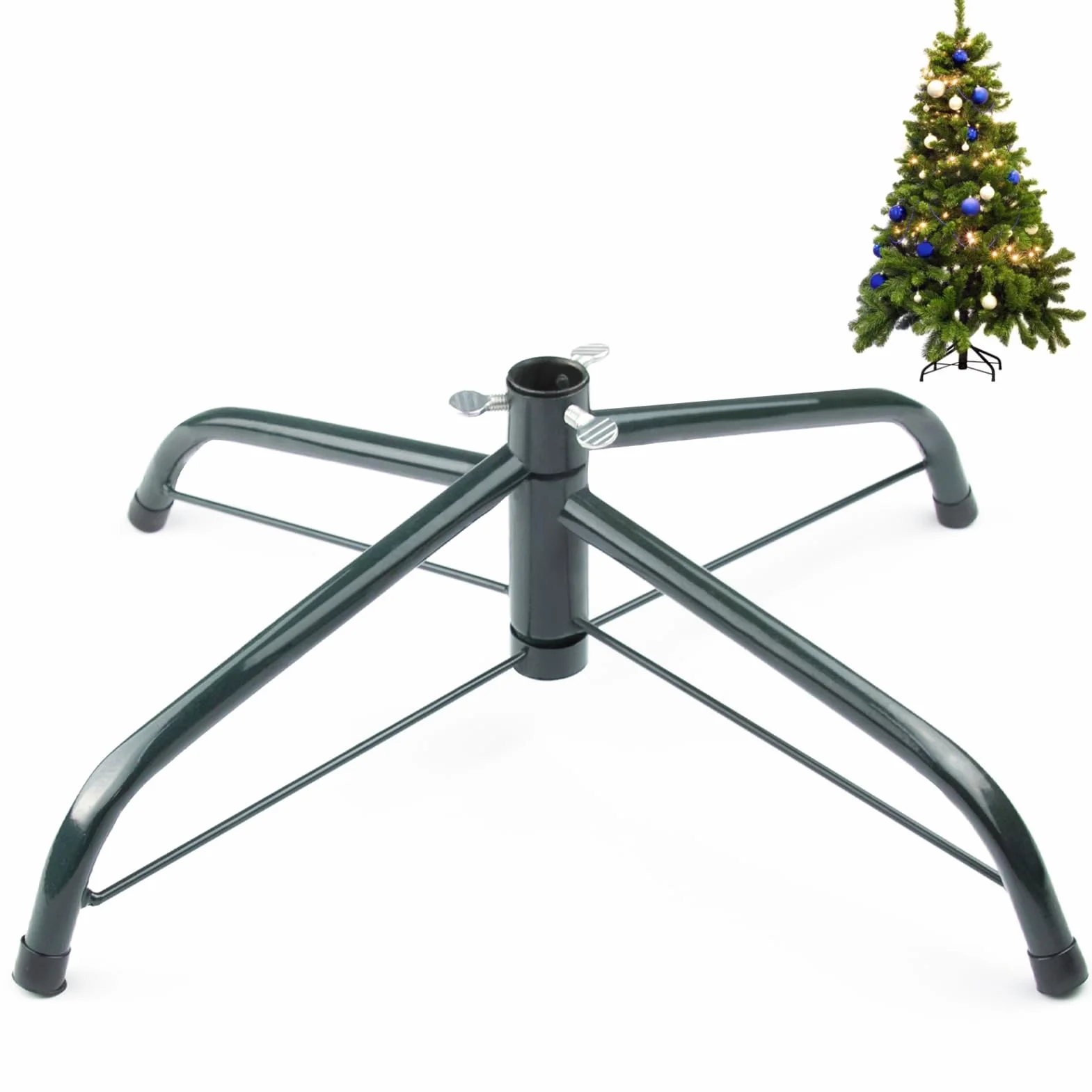 Stojak na choinkę metalowy 40 cm do 50 kg składany uniwersalny 60-300 cm
