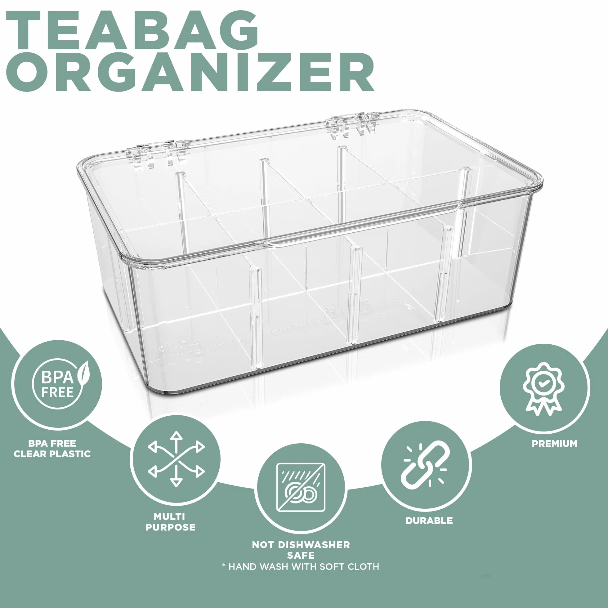 Kichly Organizer do torebek herbaty (3 opakowanie)
