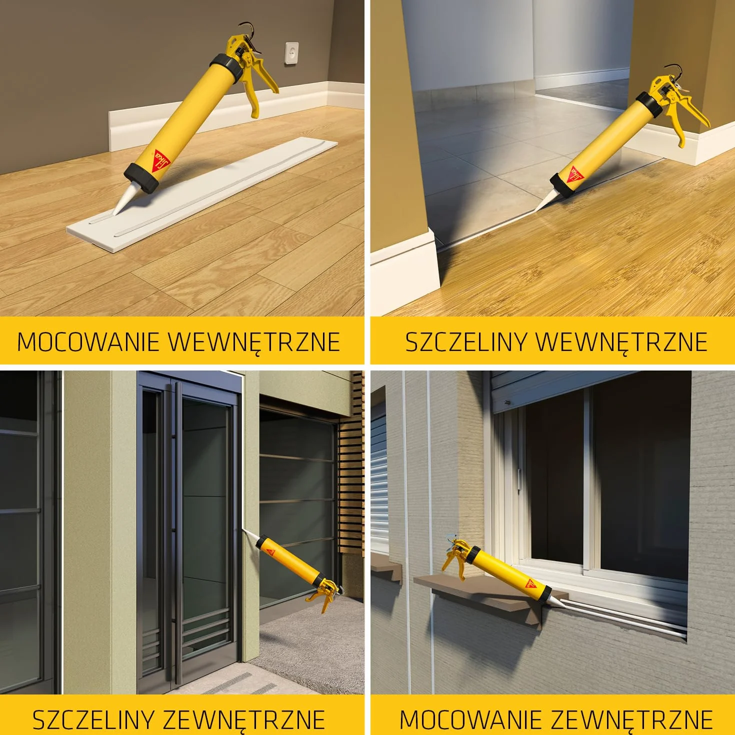 Sika - klej/uszczelniacz - Sikaflex-11FC Purform do użytku wewnątrz i na zewnątrz - przyczepność do wielu podłoży - betonowoszary - 300 ml