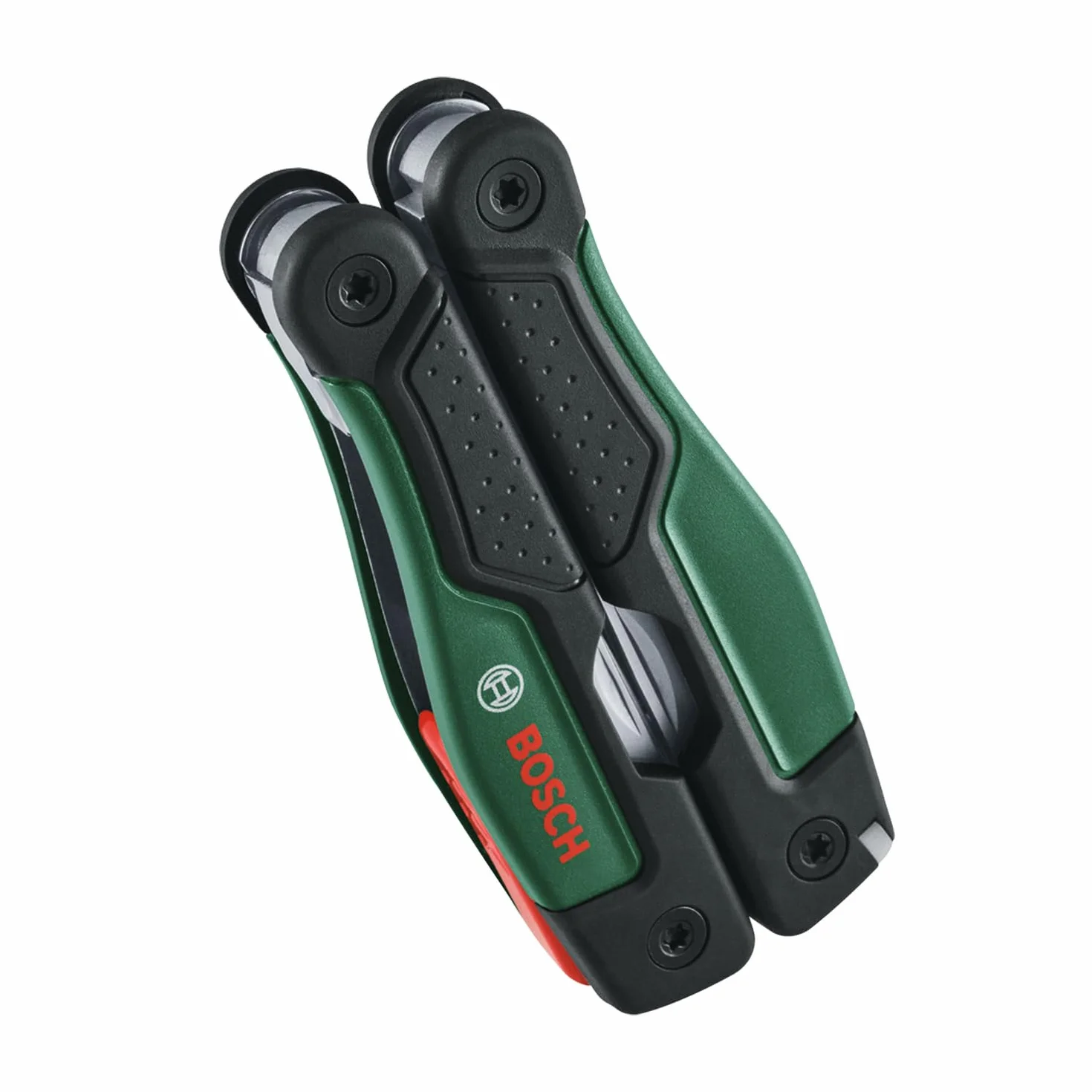 Bosch multitool 16 w 1 (wielofunkcyjny nóż, prac na zewn. i na kempingu, stal nierdz., funkcja blokady, miękka okł. Softgrip, 16 funkcji: szczypce, szczypce do cięcia drutu, wkrętak, nóż, piła itp.)