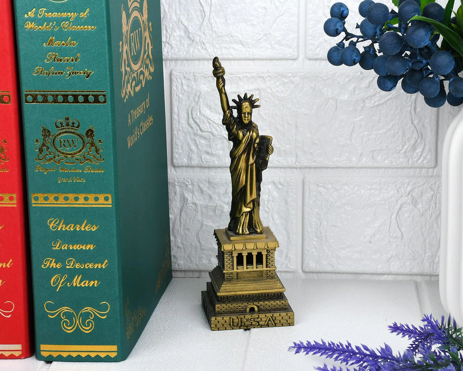 ds. distinctive style Statua Wolności Model Statua Wolności Metalowa Statua Wolności Figurka na pamiątkę (15 cm)