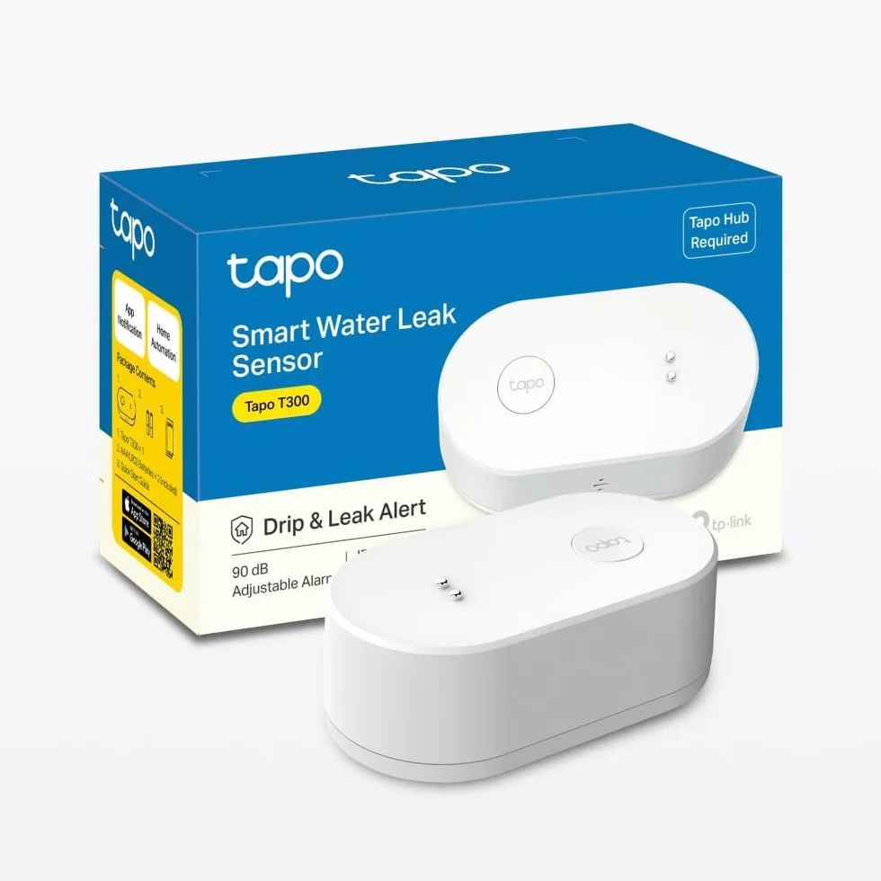 Tp-Link Tapo T300 Czujnik Wycieku Wody, Biały, 90 db