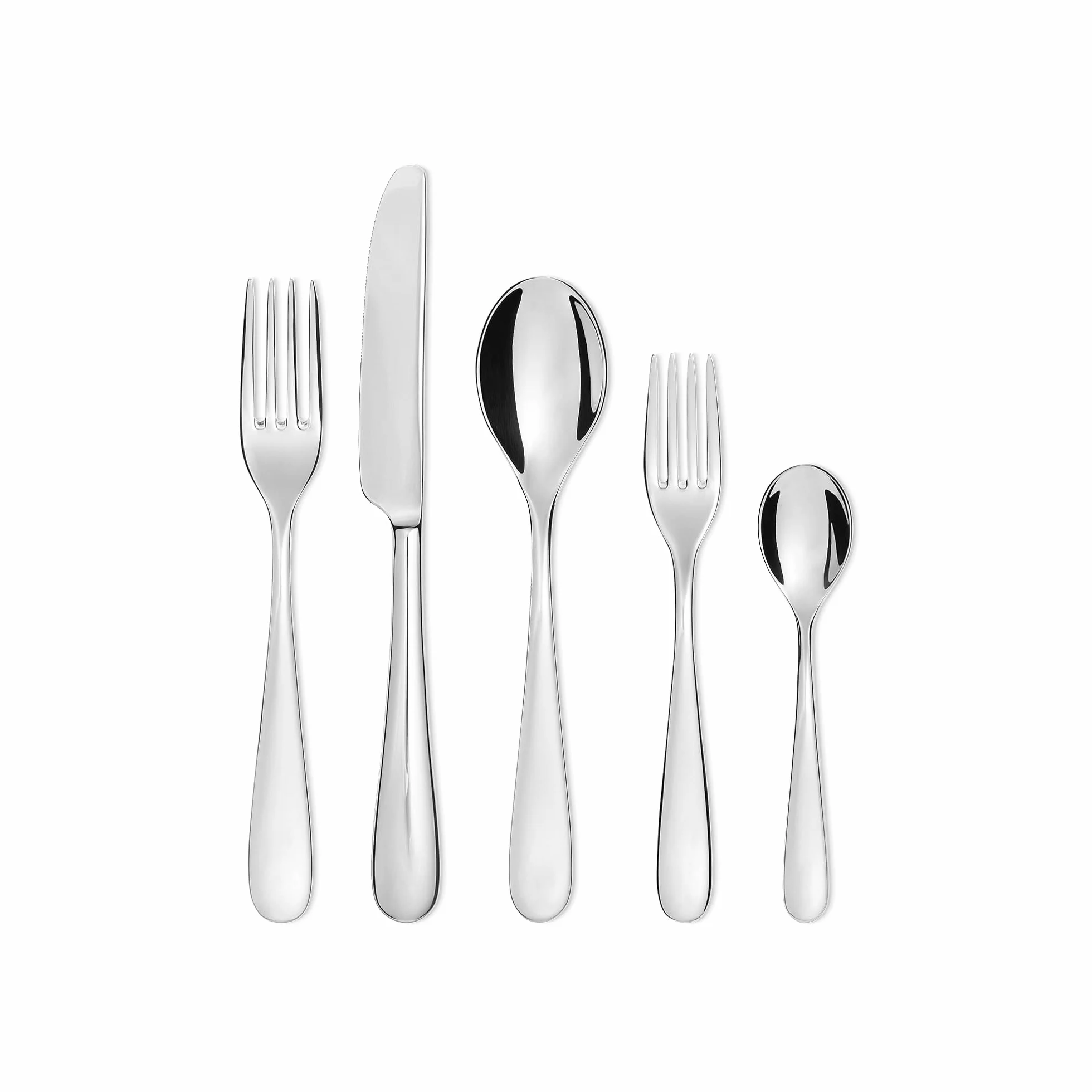 Alessi Nuovo Milano Widelec deserowy zestaw 6 szt. (5180/5)