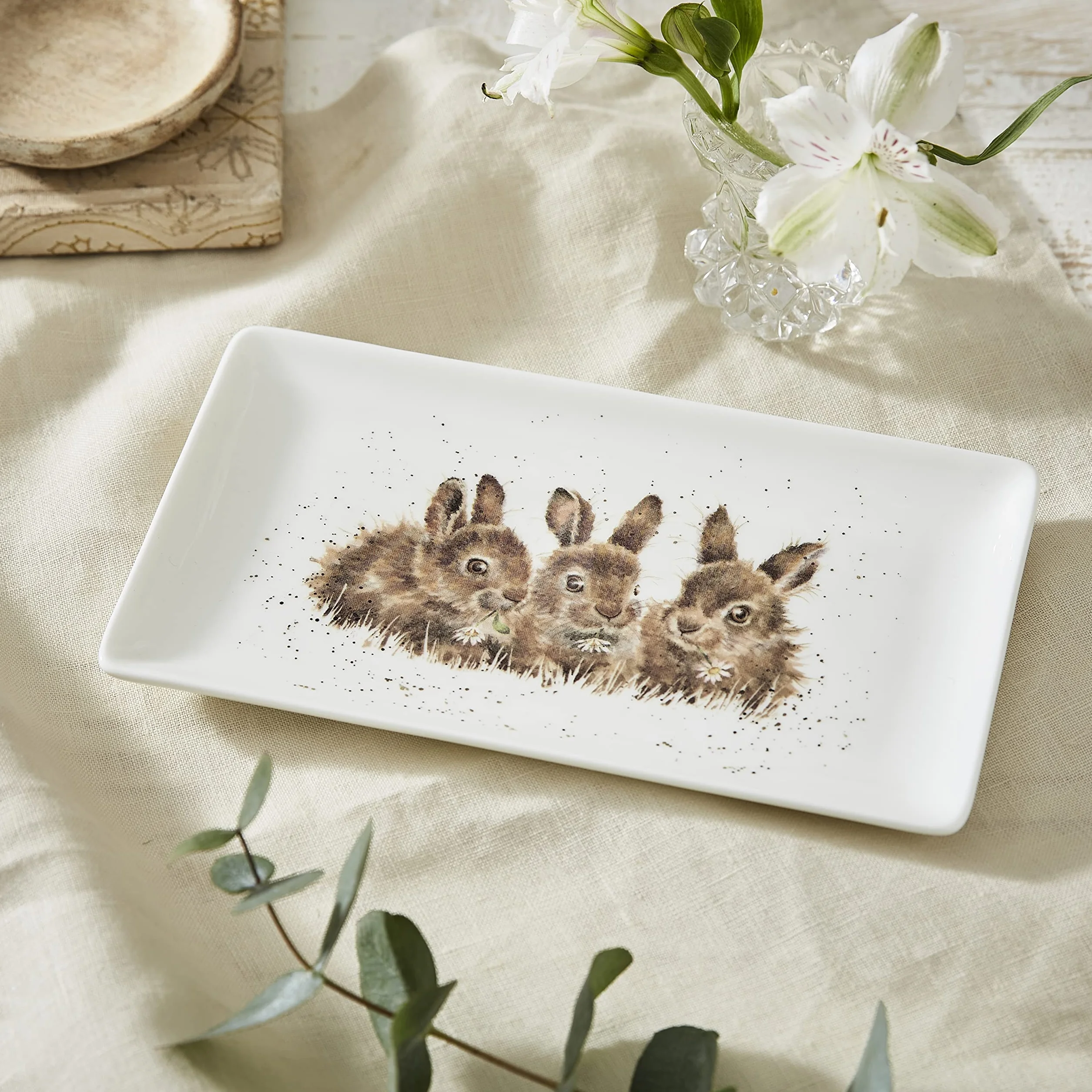 Wrendale Designs Prostokątna Taca na Drobiazgi Daisy Chain