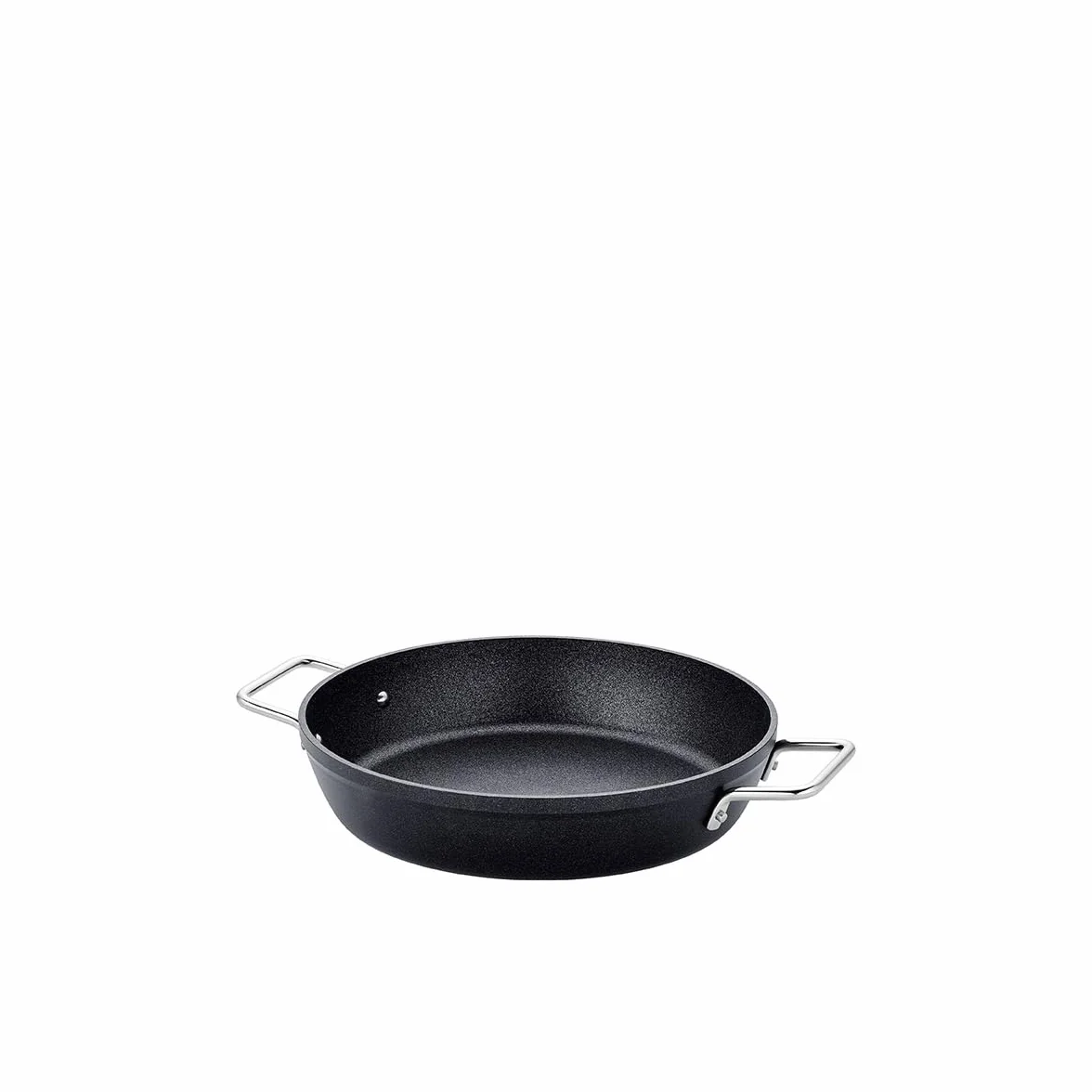 Fissler Adamant patelnia do serwowania, duża (Ø 32 cm), aluminiowa patelnia, powlekana, nieprzywierająca, wysoka krawędź, odporna na zarysowania – indukcyjna, czarna