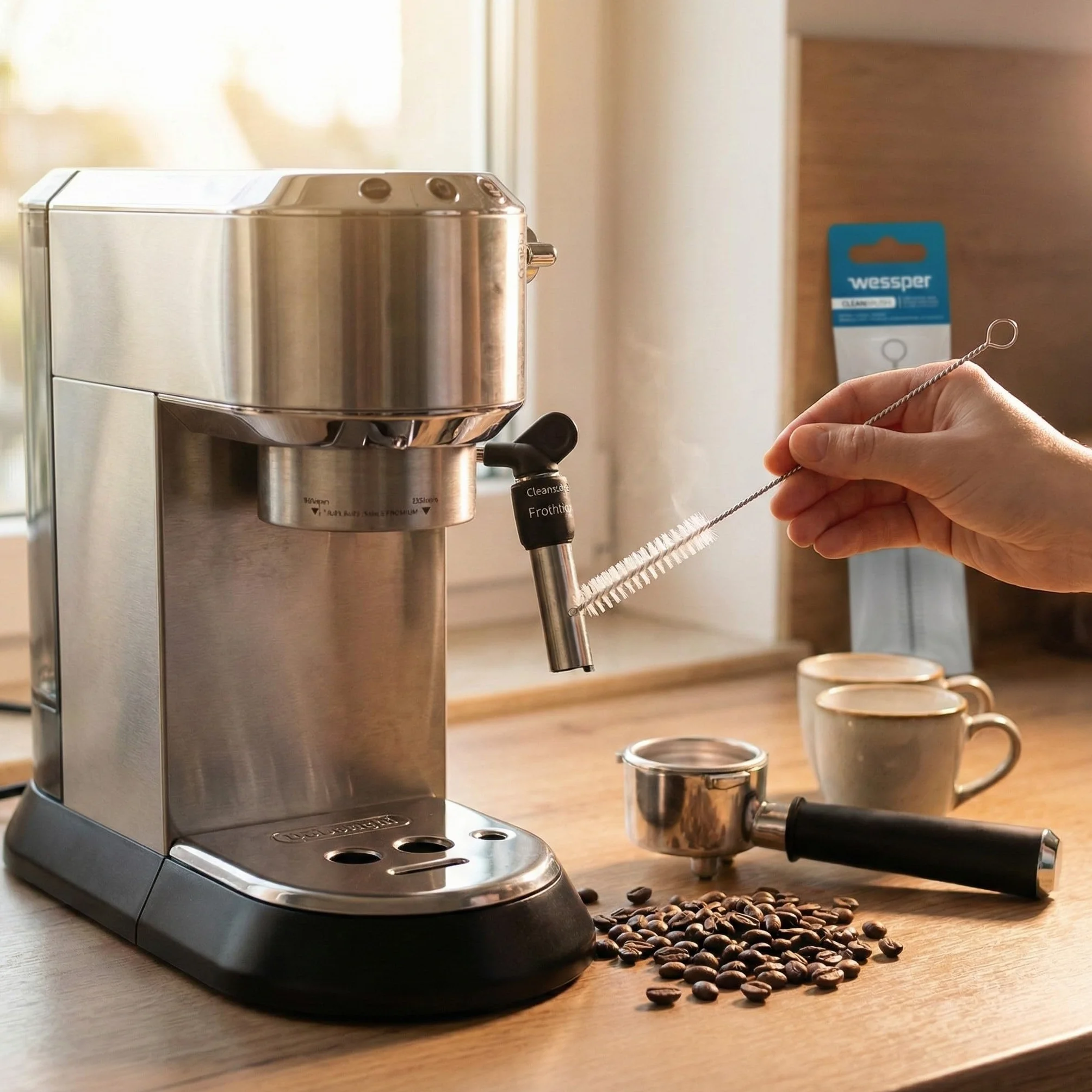 Aquafloow Filtr wody kompatybilny z DeLonghi DLSC002 i Odkamieniacz EcoDecalk 500ml Zestaw konserwacyjny do ekspresów Magnifica S Evo Dinamica