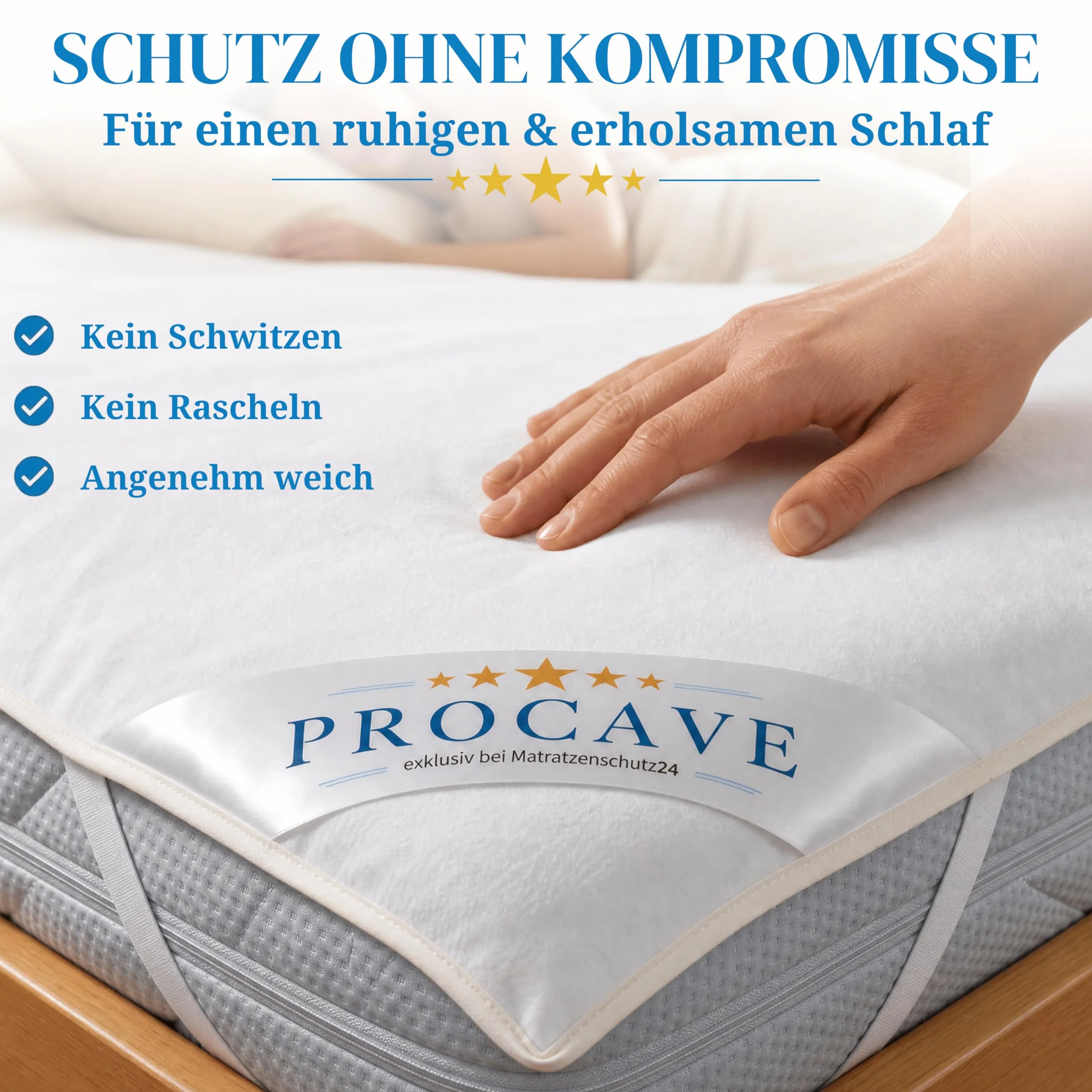 PROCAVE | wodoodporna osłona na mostek w różnych rozmiarach | wodoodporna poszewka polarowa | wyprodukowano w Niemczech | osłona na poduszki| 90x200 cm