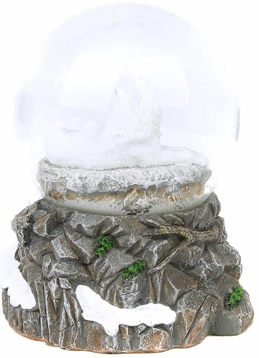 Nemesis Now Strażnik północy kuli śnieżnej, szary (LP) 14,5 cm