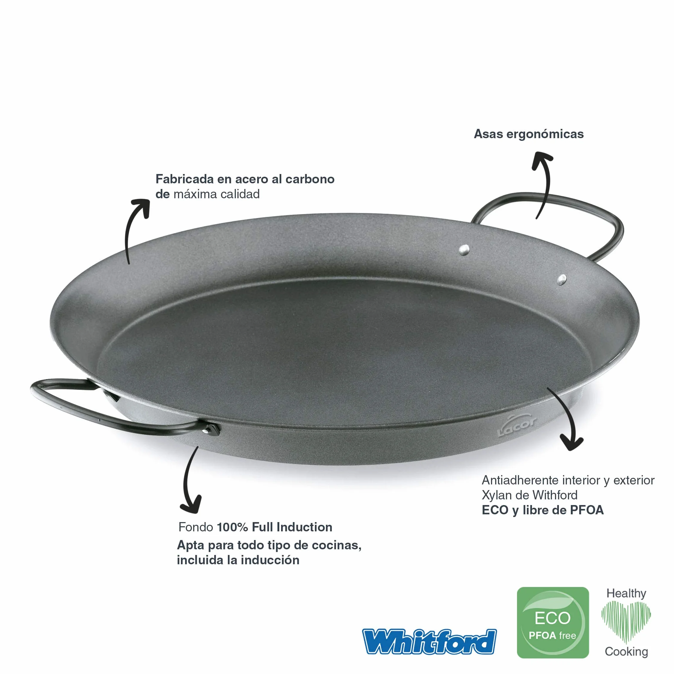 Lacor Paellera Carbon Steel 60139