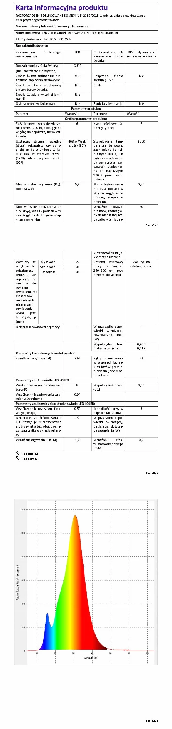 ledscom.de Oprawa wpuszczana w ziemię BOFU do zastosowań zewnętrznych obrotowa stal nierdzewna okrągła IP67 150mm Ø w zestawie lampa LED 5,473W 468lm 30° ciepła biel