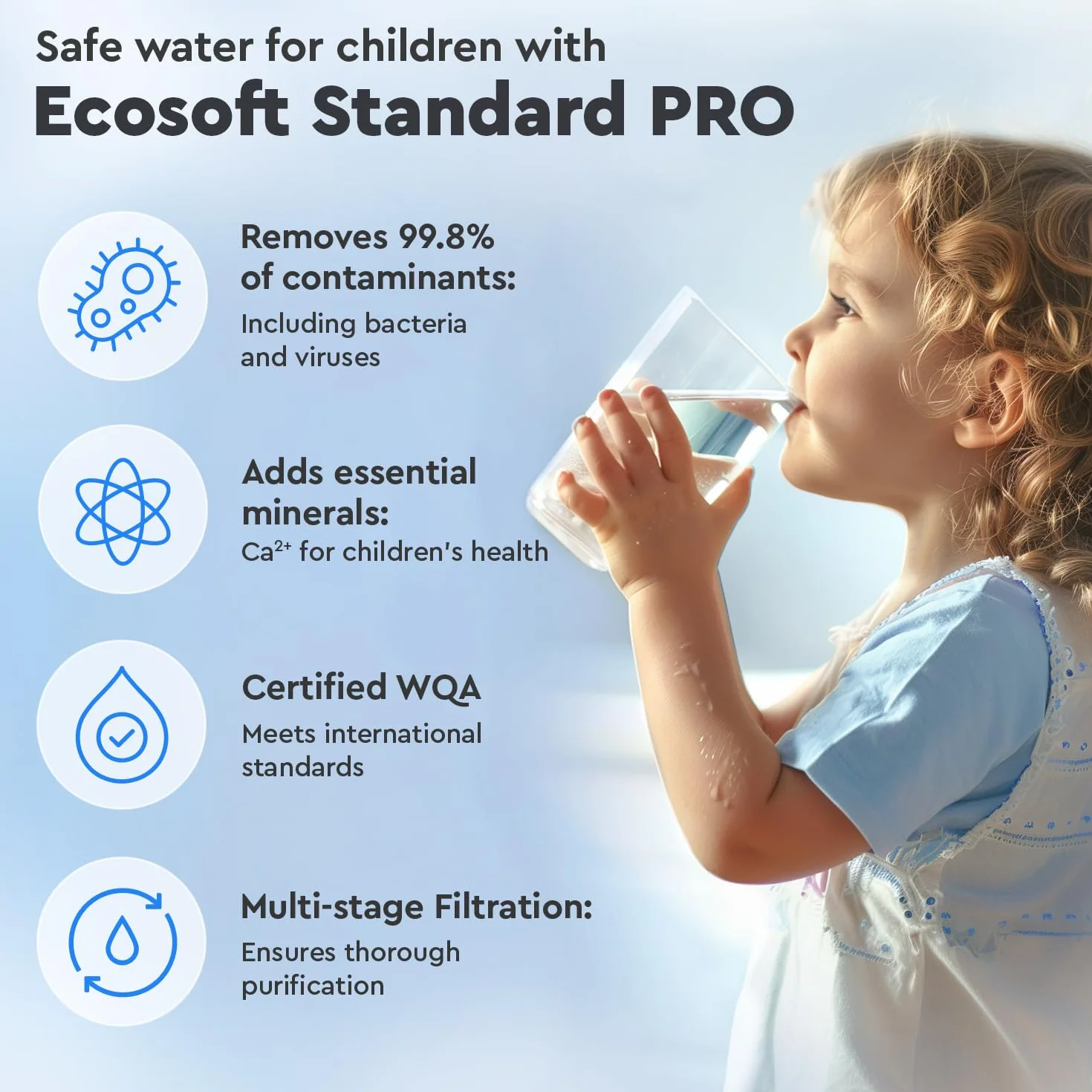 Ecosoft Standard PRO Filtr odwróconej osmozy - ze zintegrowaną pompą, wydajnym oczyszczaniem i łatwą instalacją