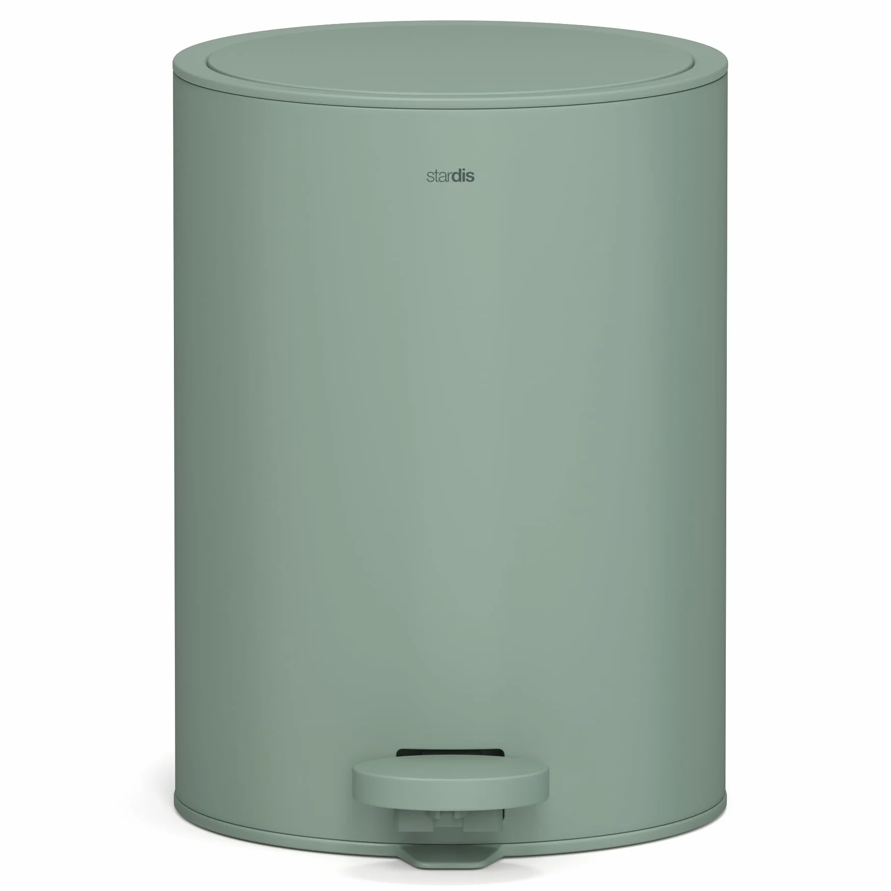 Kosz na śmieci z pedałem ze stali nierdzewnej matowy Softclose cichy, do łazienki i kuchni, elegancki pojemnik pedałowy łazienkowy z pokrywą na odpady, zielony