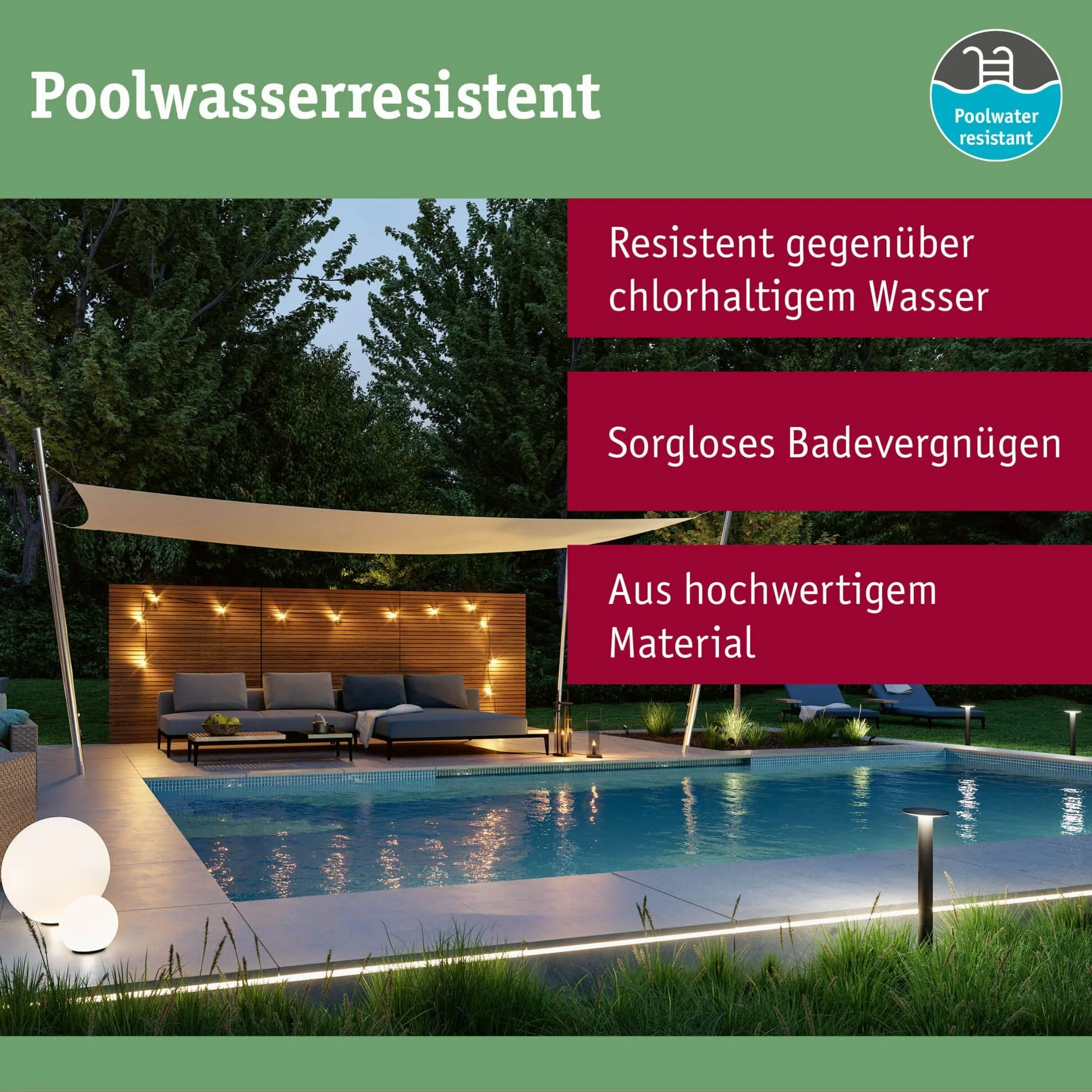 Paulmann 94209 Plug & Shine LED oprawa zewn. oprawa do stawu okrągła w kompl. ściemn. 1x2,8 W IP68 na zewnątrz czarna opr.ogrod. alu. 3000 K