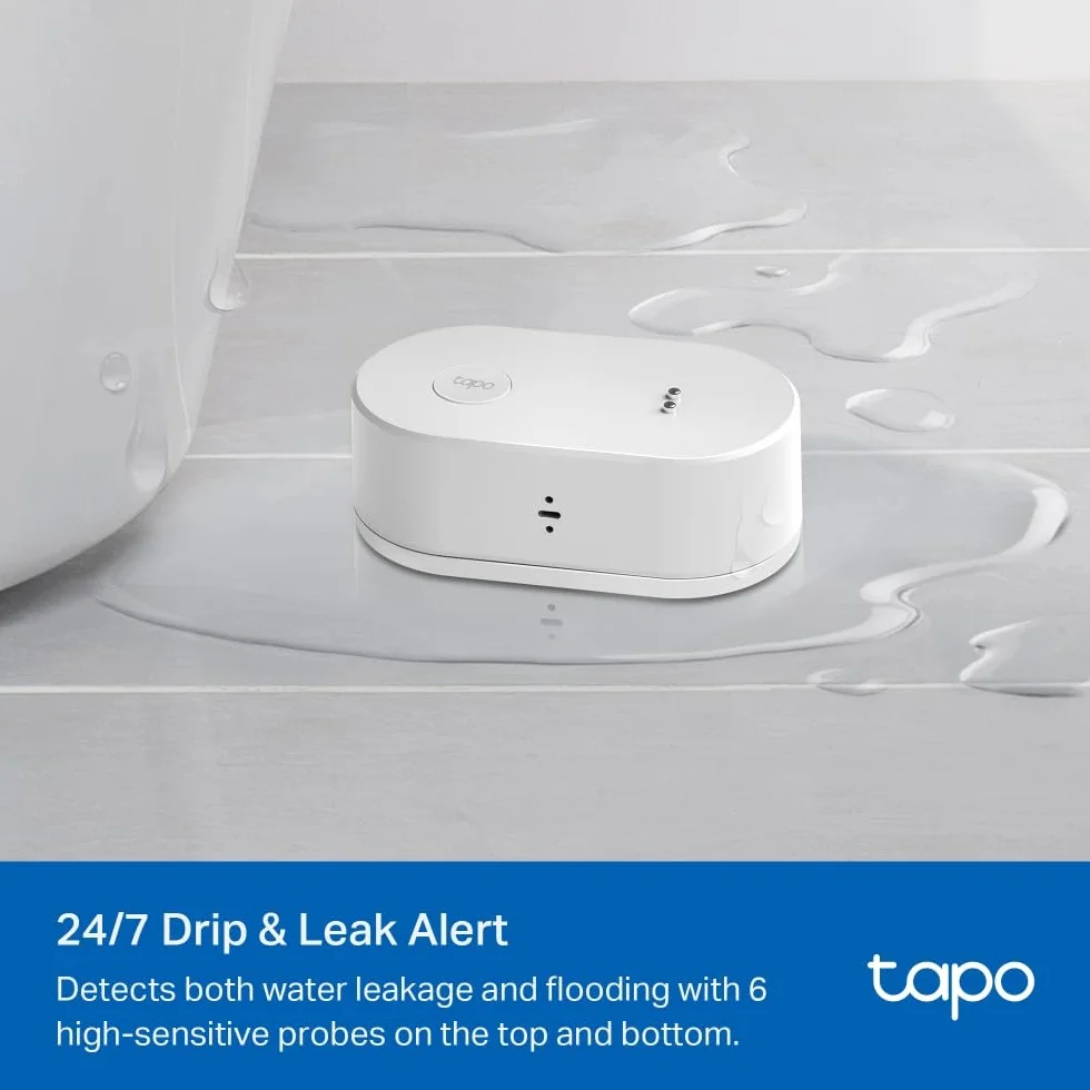 Tp-Link Tapo T300 Czujnik Wycieku Wody, Biały, 90 db