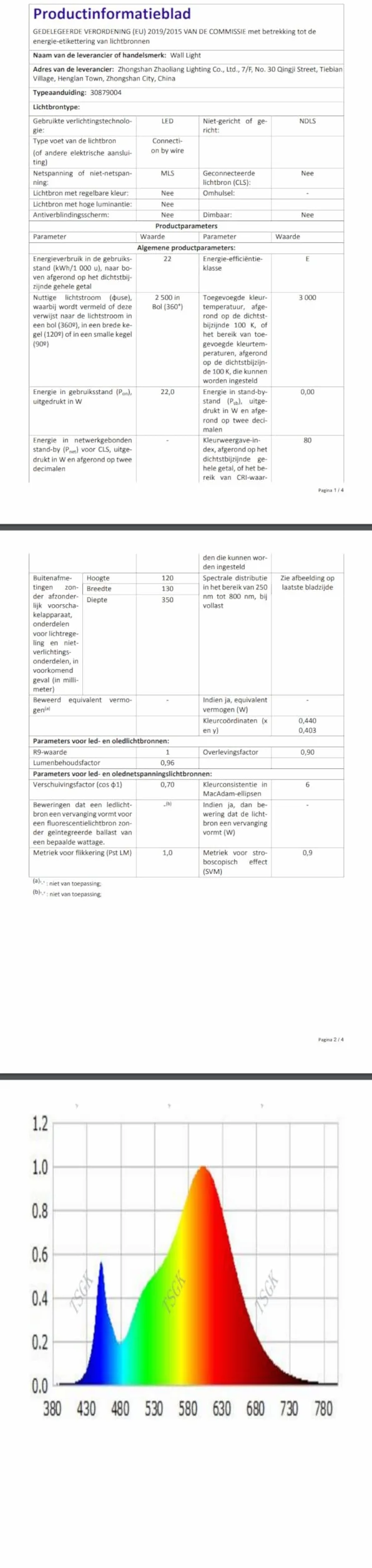 Comely Wewnętrzny Kinkiet LED, 22W 2500LM Prosta Lampa Ścienna LED, Oprawa Kinkiet Wewnętrzny Do Sypialni, Korytarza, Salonu, Biura, Jadalni