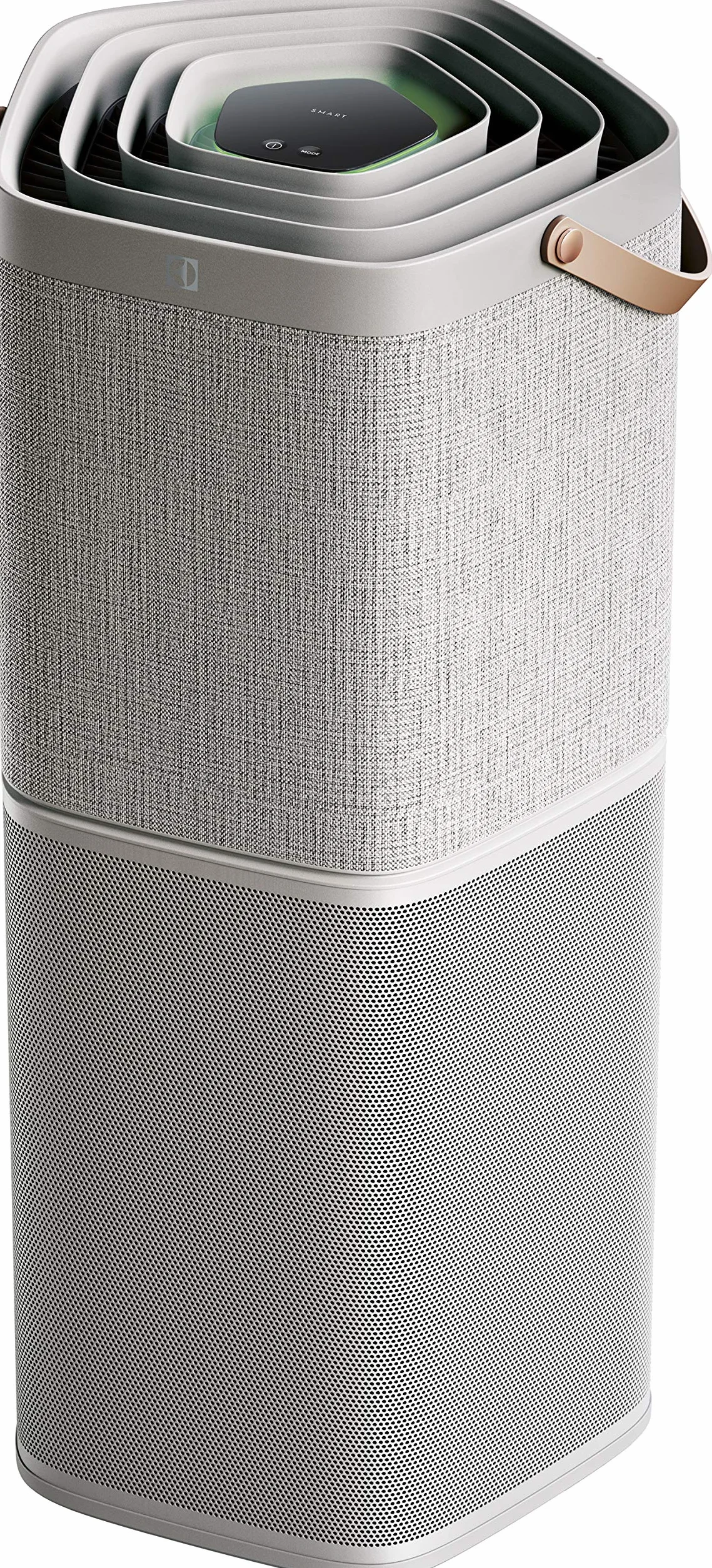 Oczyszczacz powietrza Electrolux Pure A9 PA91-604GY CADR 620m³/h, do 129m² wg Boverket,Usuwa 99,9% bakterii unoszących się w powietrzu i 99,5% cząsteczek PM2,5, Tylko 17dB w trybie cichym, Jasnoszary