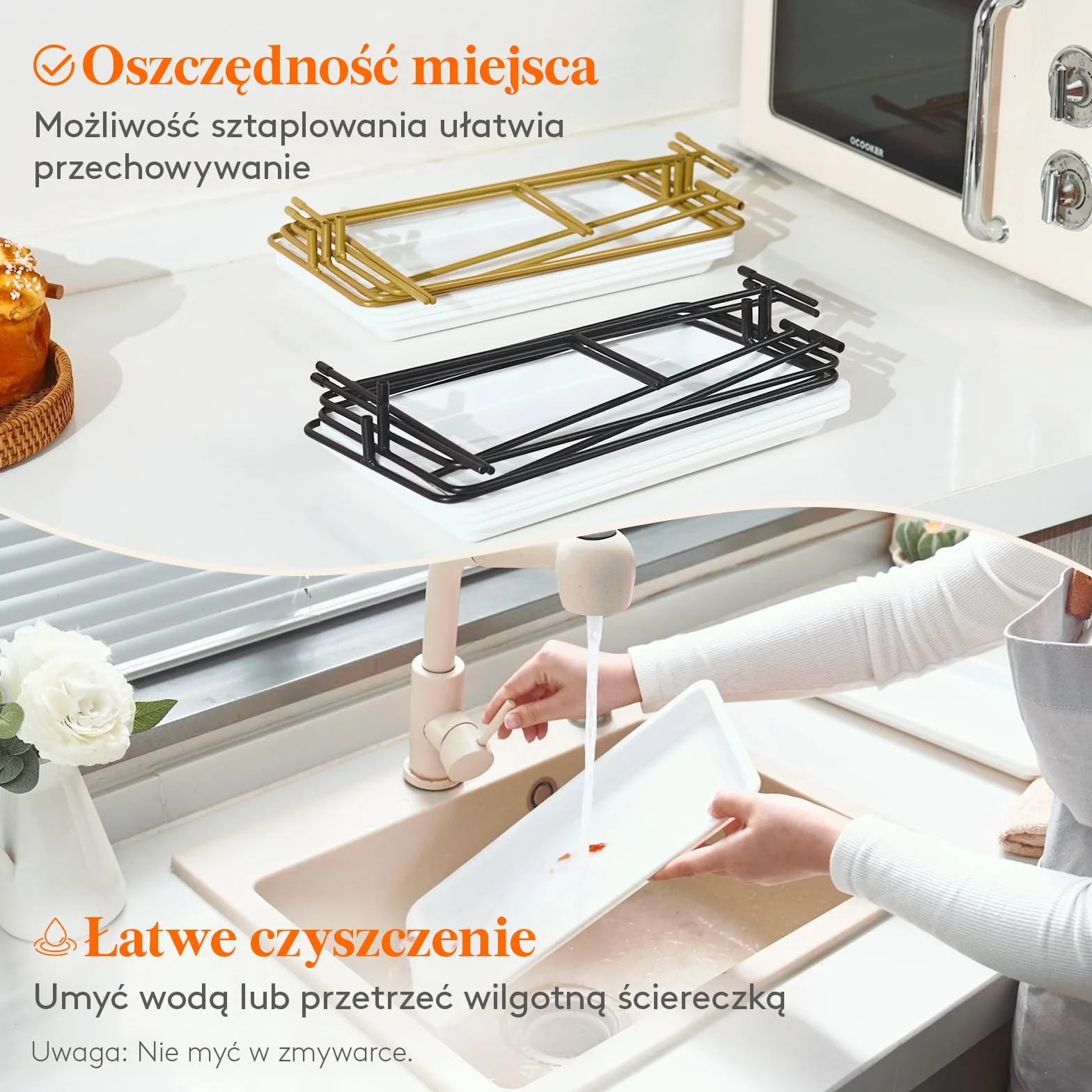 Lifewit 3-poziomowa taca do serwowania na przyjęcia, 36 × 17 cm tace do żywności, tace wielokrotnego użytku ze składanym stabilnym metalowym stojakiem na warzywa, owoce, ciastka, deser, czarny