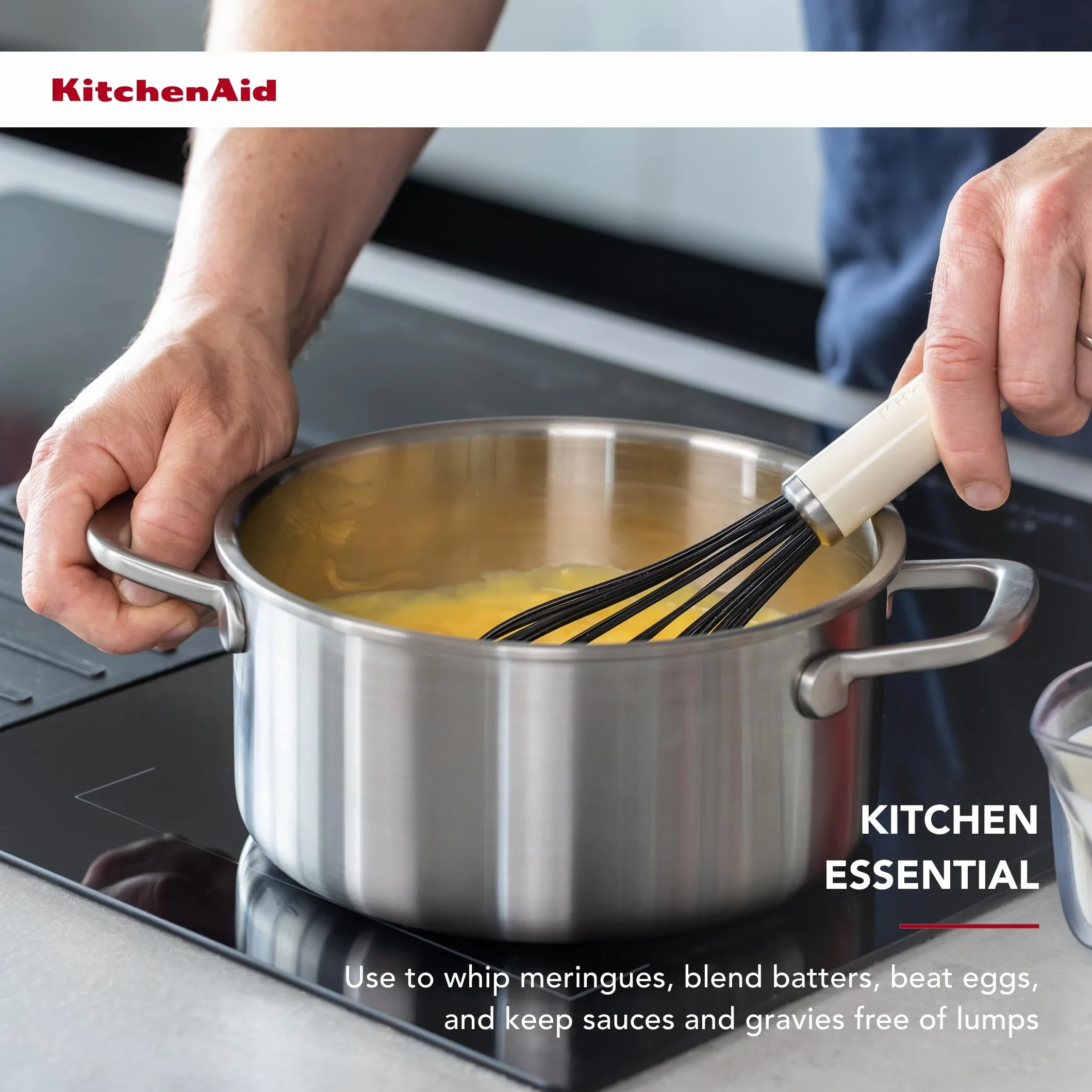 KitchenAid Klasyczna trzepaczka silikonowa - Almond Cream
