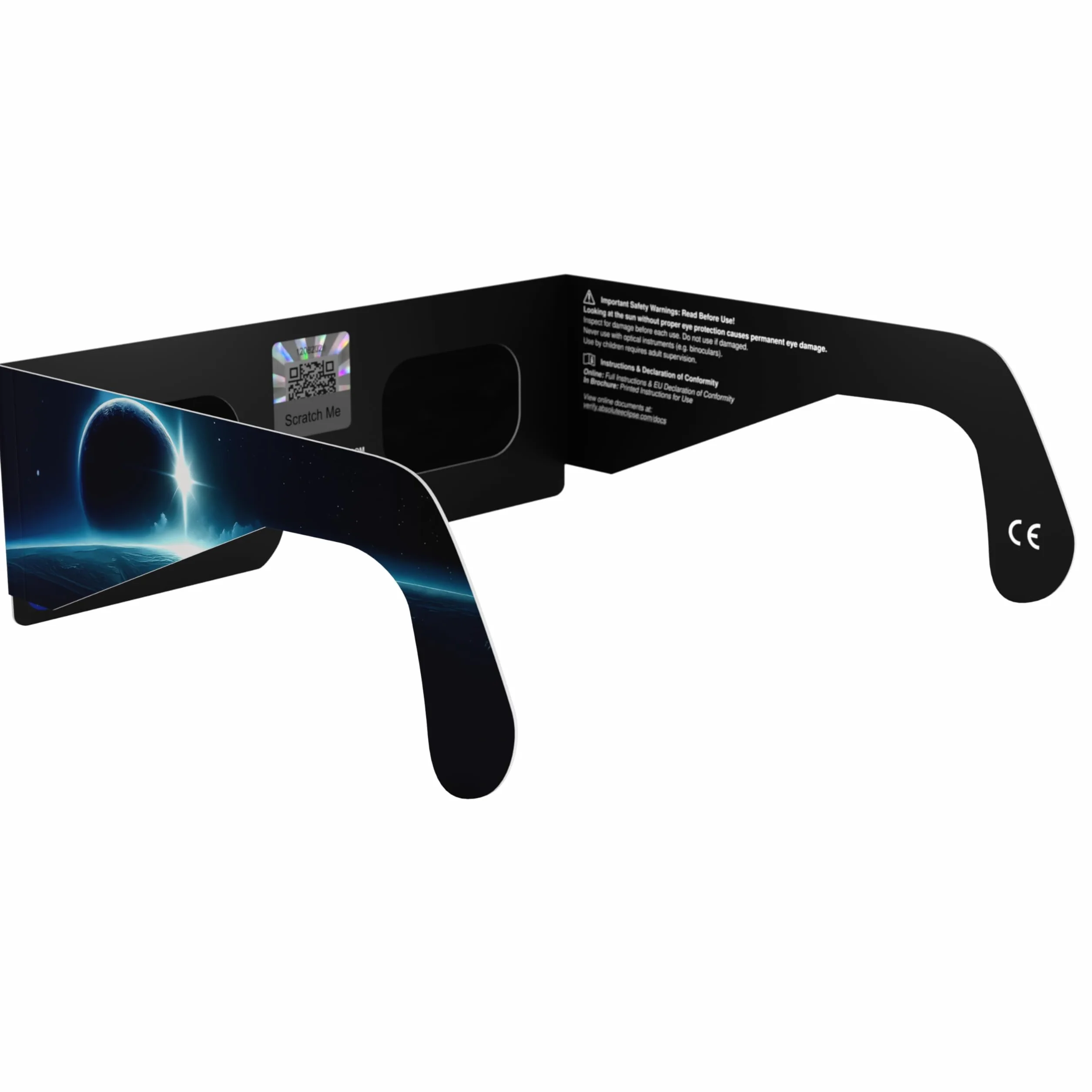 Absolute Eclipse Orbiter Solar Eclipse okulary hurtowe – testowane przez ISO 12312-2 i certyfikat CE – zalecany przez AAS producent UE – 2026 Eclipse Europe