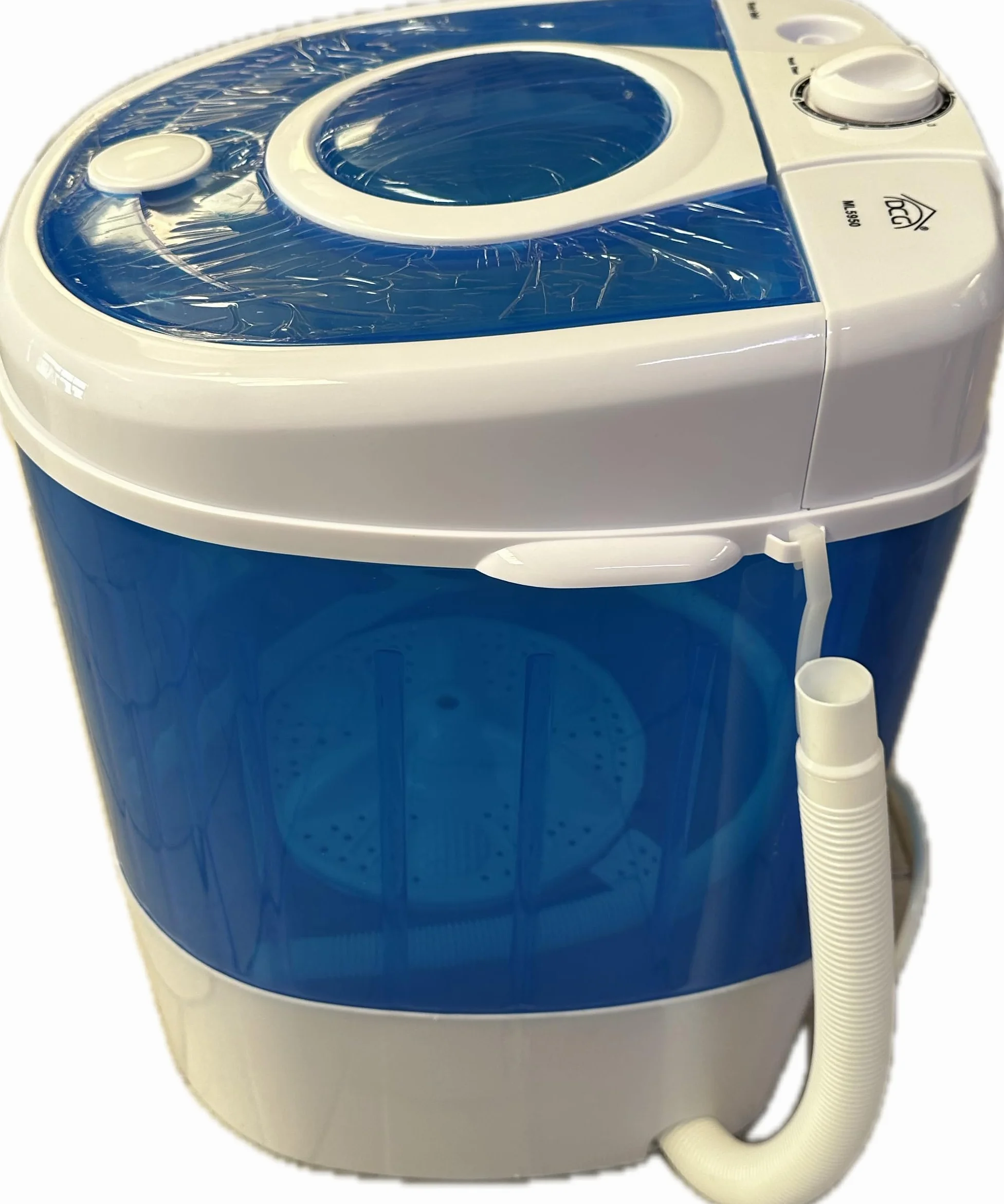 DCG Eltronic ML5950 pralka przenośna, niebieska, biała, górna, 2 kg, 130 W, 36,5 cm