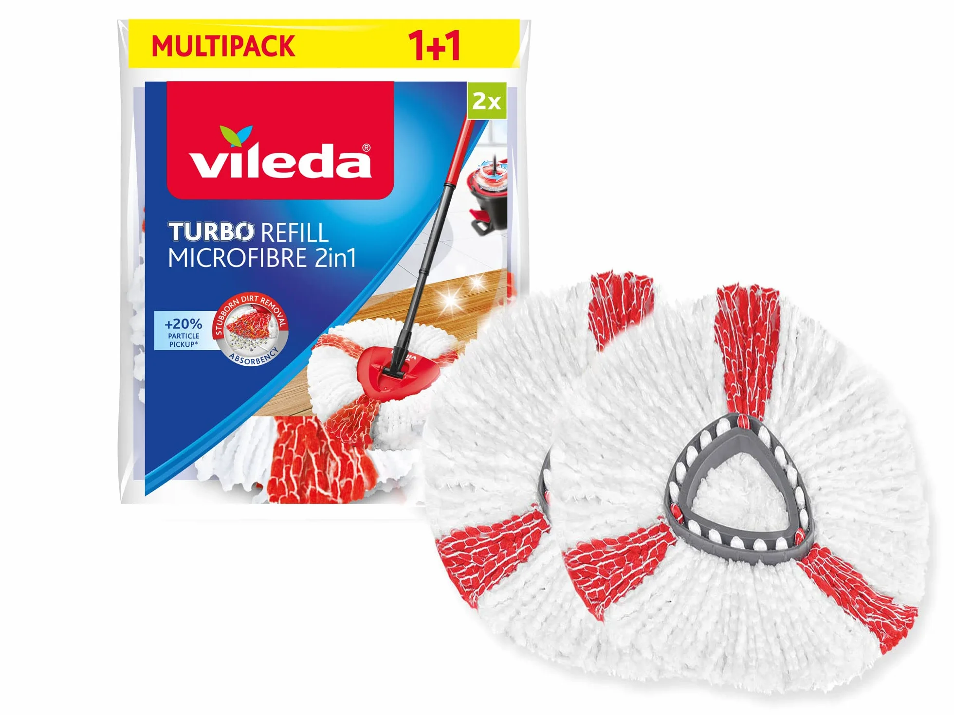 Vileda Wkład do mopa obrotowego Turbo 2w1 Mikrofibra 2 szt.