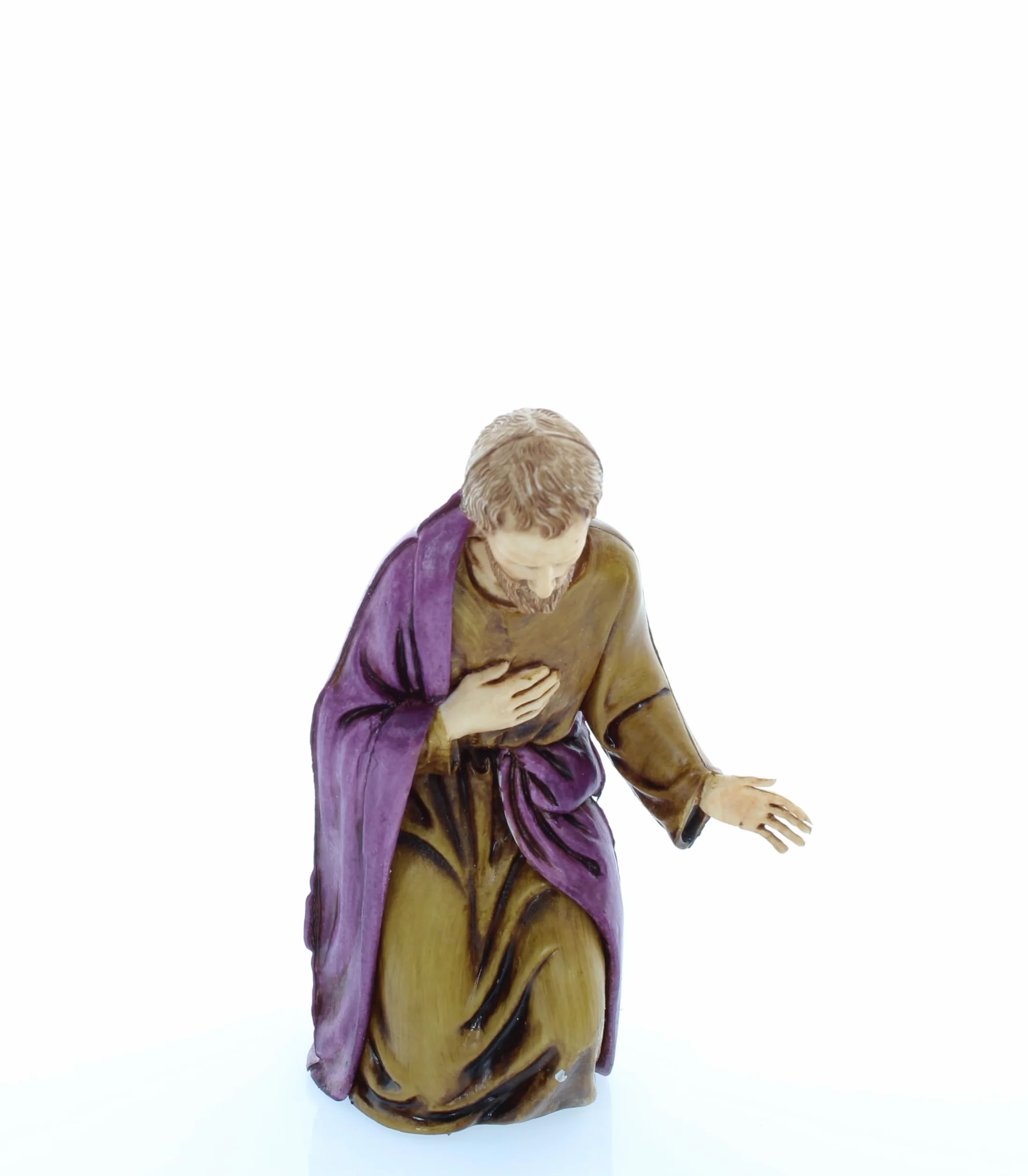 Moranduzzo Szopka, 6 figurek do szopki, 13 cm, skala 1:15, niezniszczalne figurki szopki, styl z XVIII wieku, ręcznie wykończony obraz, oficjalny produkt, wyprodukowano we Włoszech, rzeźbiarz M. Landi