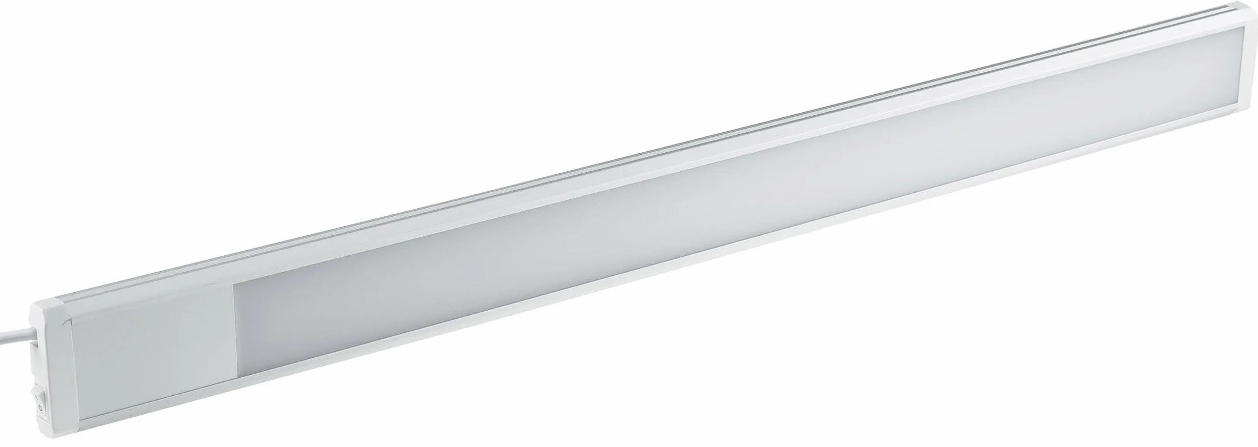 Listwa oświetleniowa LED podszafkowa 60 cm 10 W 1430 lumenów 1 szt. 230 V Kabel 1,5 m z włącznikiem oświetlenie powierzchni roboczej w kuchni neutralna biel