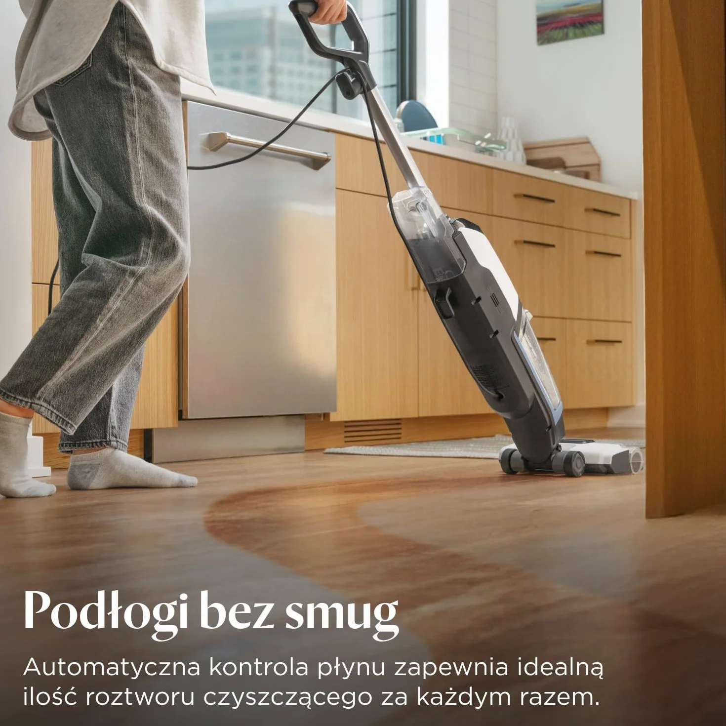 BISSELL CrossWave Edge, Odkurzacz Piorący i Na Mokro, Odkurzacz Pionowy, Systemem Samooczyszczania, Wielofunkcyjne Urządzenie Pionowe ZeroGap, Do Podłóg i Dywanów, 7.5m Kabel, 4088N