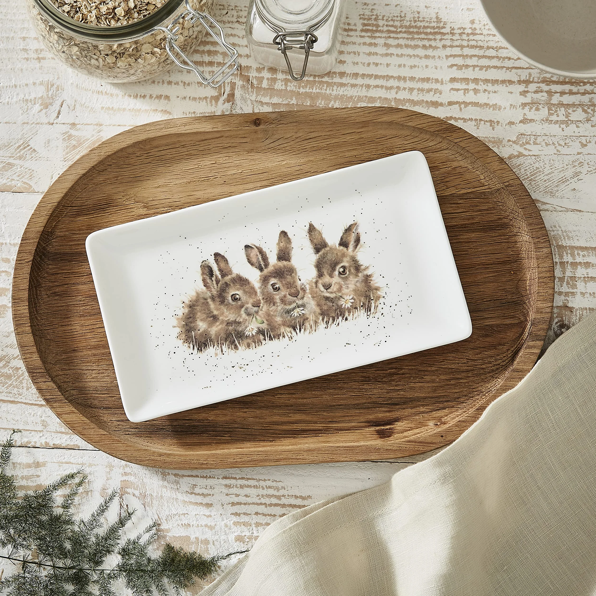 Wrendale Designs Prostokątna Taca na Drobiazgi Daisy Chain