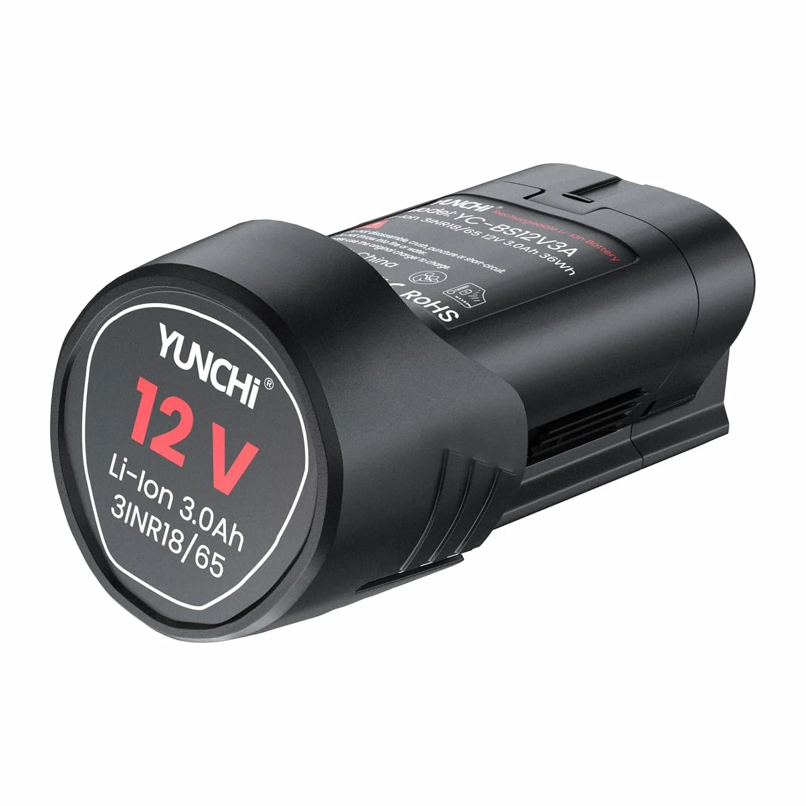 YUNCHI Akumulator zastępczy 3,0 Ah do akumulatora Bosch 12 V, kompatybilny z systemem Bosch Professional 12 V, 2 sztuki