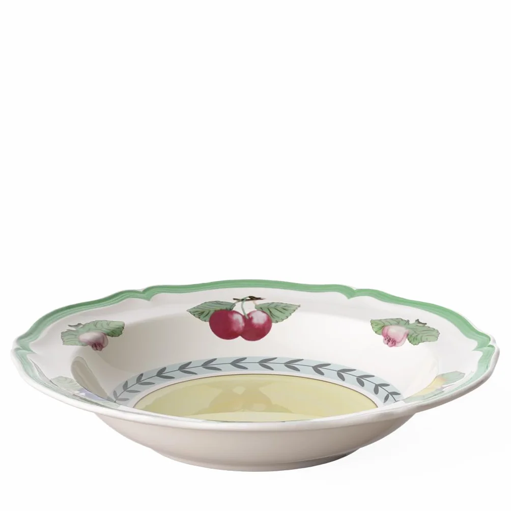 Villeroy & Boch - French Garden | talerz do zupy | porcelana premium | żółty