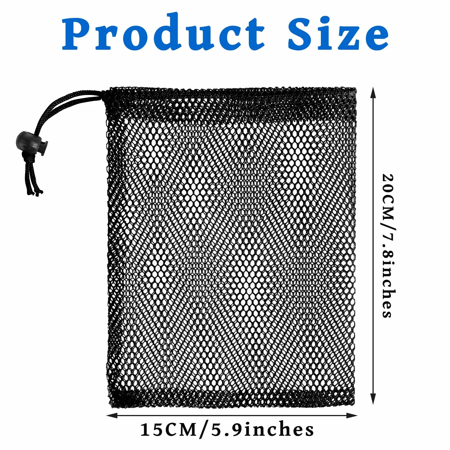 Oruola Torba Siatkowa ze Sznurkiem - Mała Siatkowa Torba do Przechowywania i Prania, Nylonowa, z Zamknięciem