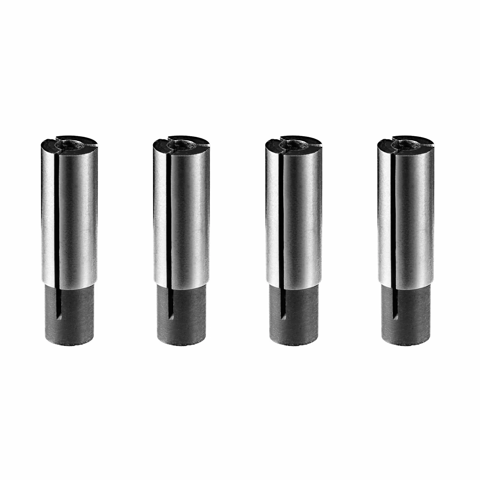 Genmitsu 4-częściowy zestaw adapterów do frezów, 1/4″ do 1/8″ CNC Frez do grawerowania, konwerter rozmiarów