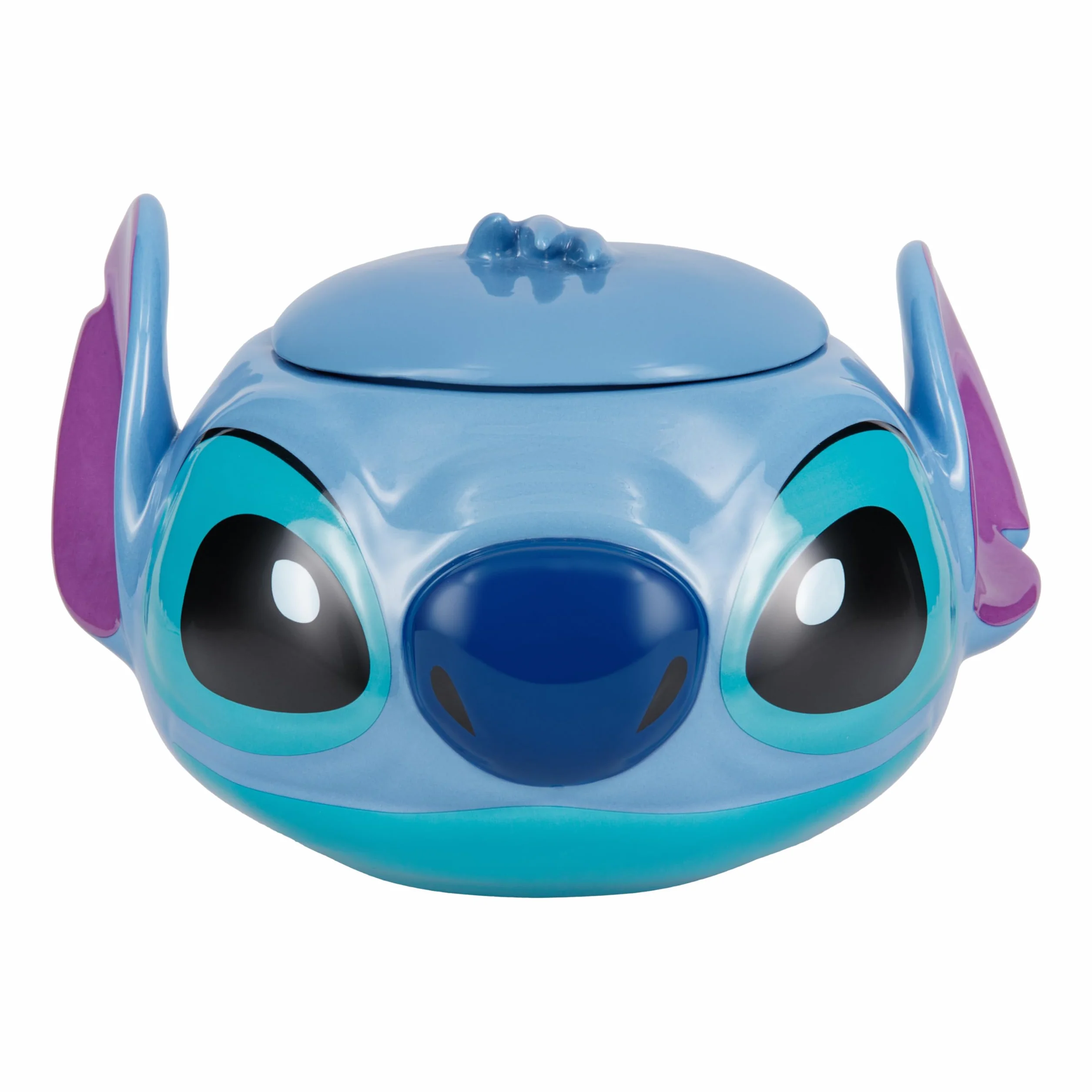 Stitch Słoik na ciastka, oficjalnie licencjonowany produkt Disneya, słoik z pokrywką Stitch, idealny do przechowywania ciastek i suchych produktów Disneya