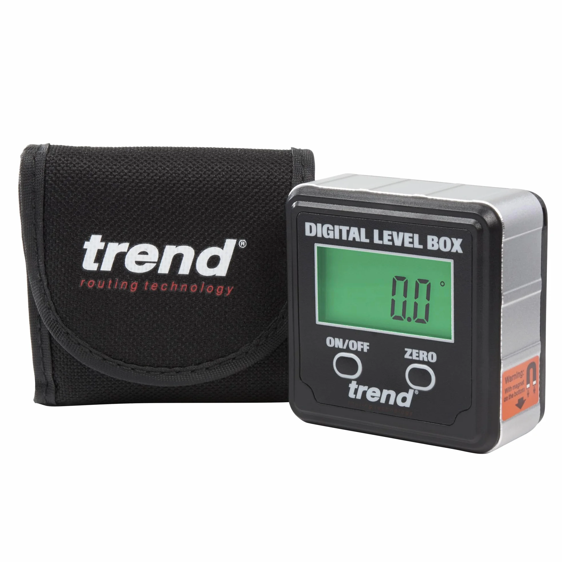 Trend Digital Level Box - magnetyczny celownik kątowy, podstawa magnetyczna do obsługi bez użycia rąk, DLB
