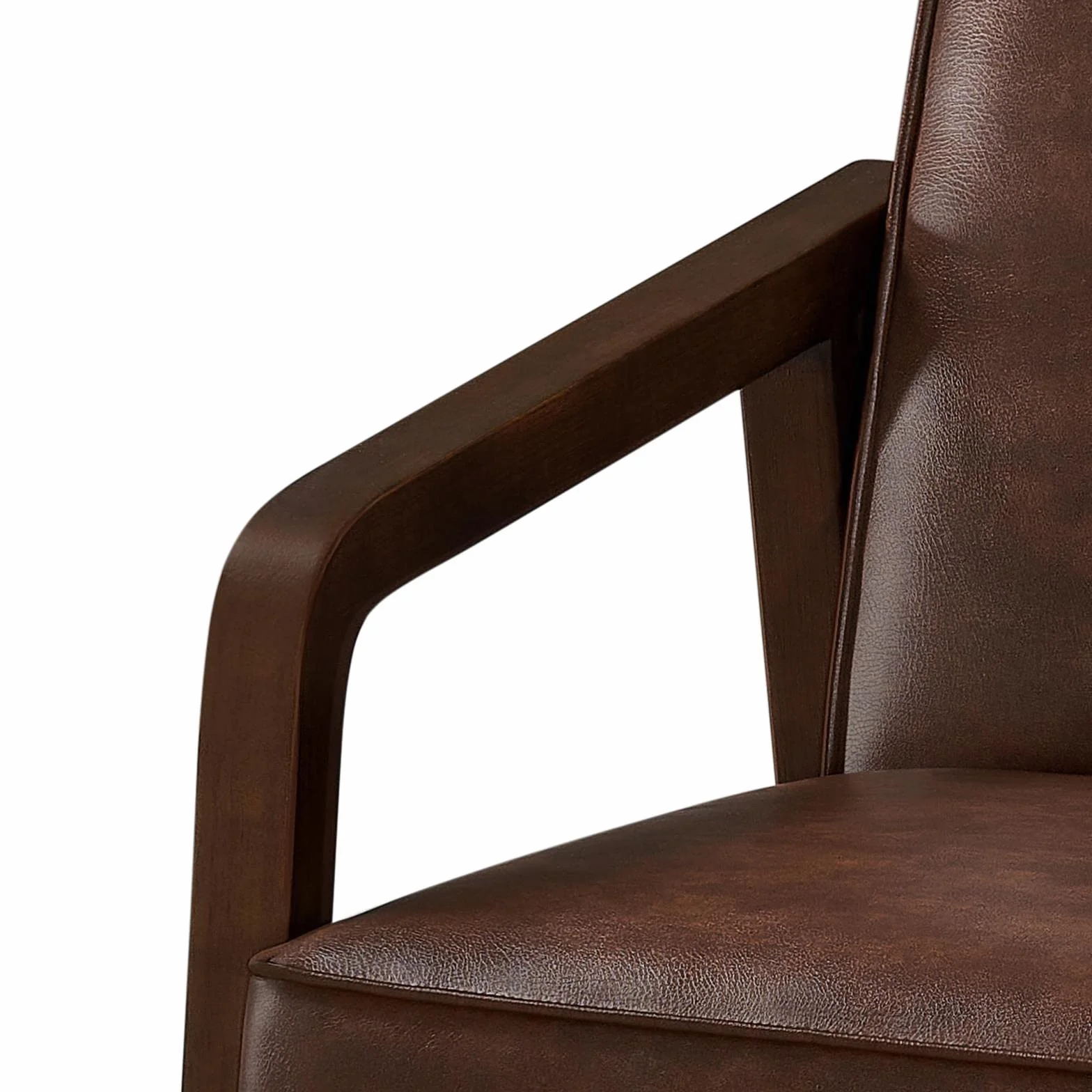 Yaheetech Fotel tapicerowany w stylu vintage, fotel telewizyjny, fotel do czytania, pojedyncza sofa do salonu, sypialni, biura, recepcji, kina domowego, na balkon, ciemnobrązowy